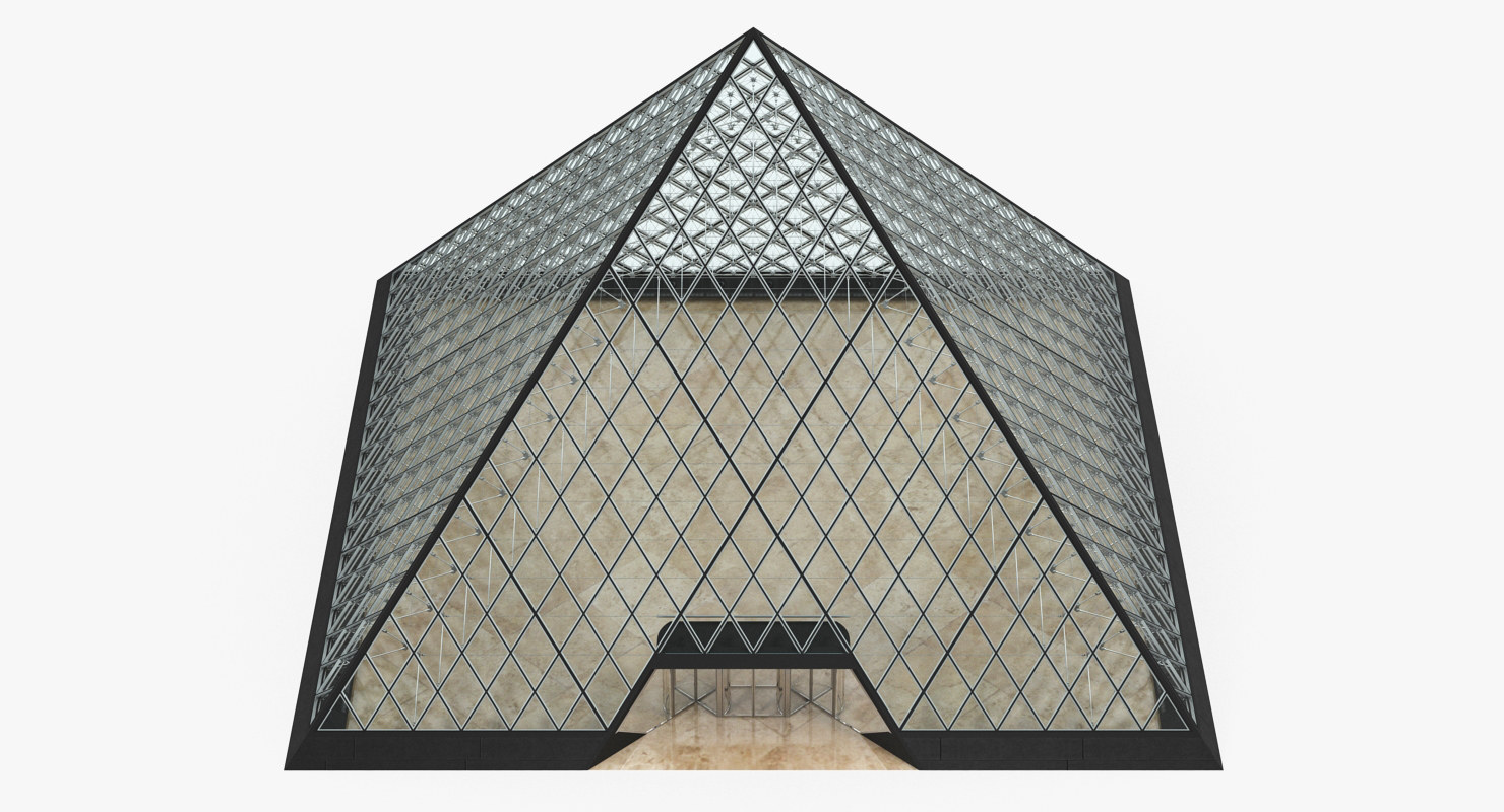 3D Glass Pyramid model