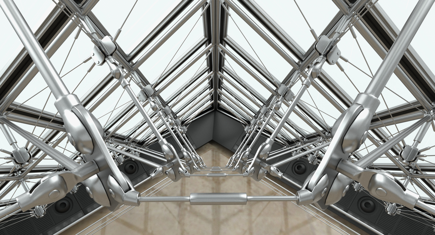 3D Glass Pyramid model