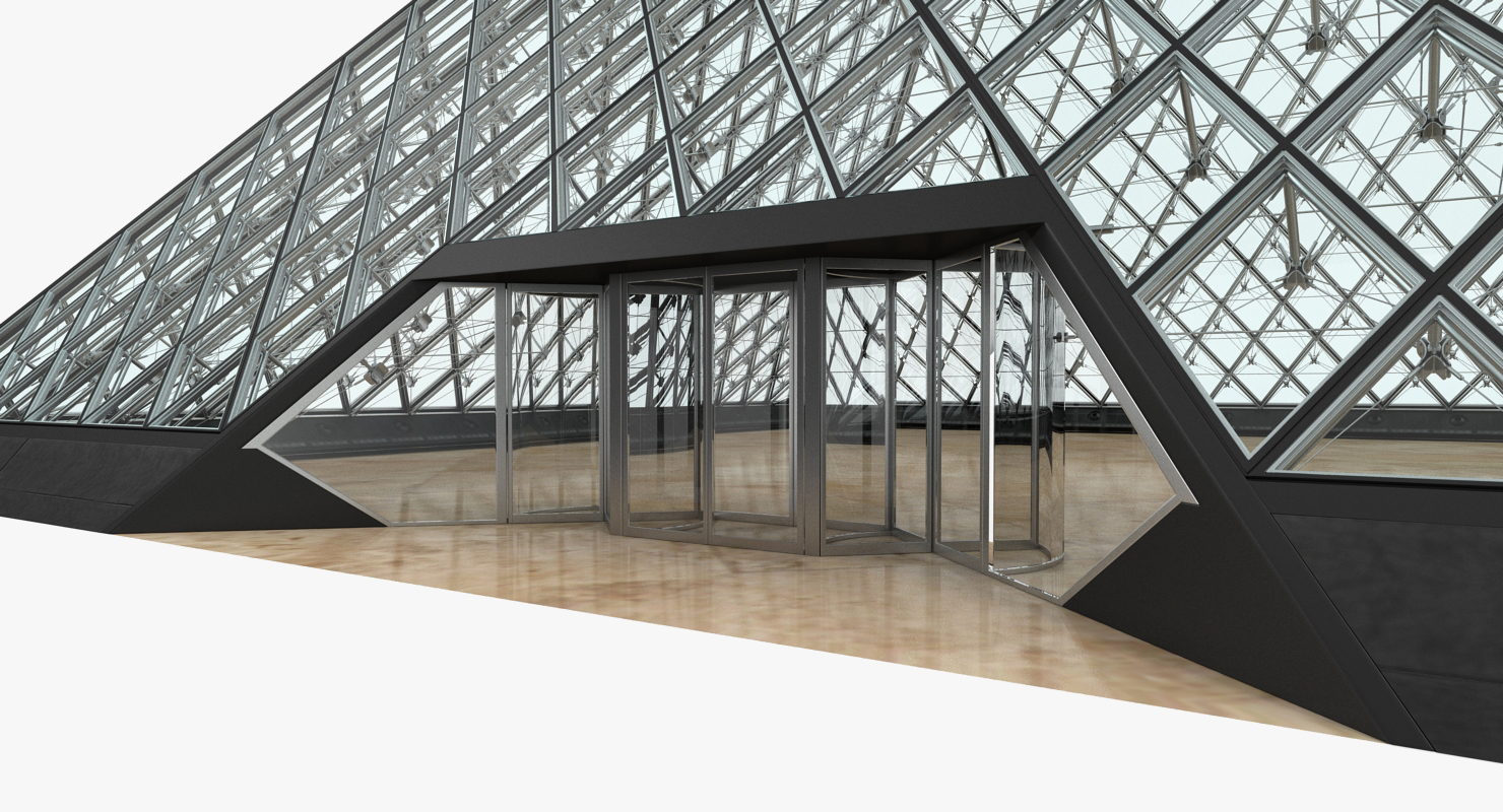 3D Glass Pyramid model