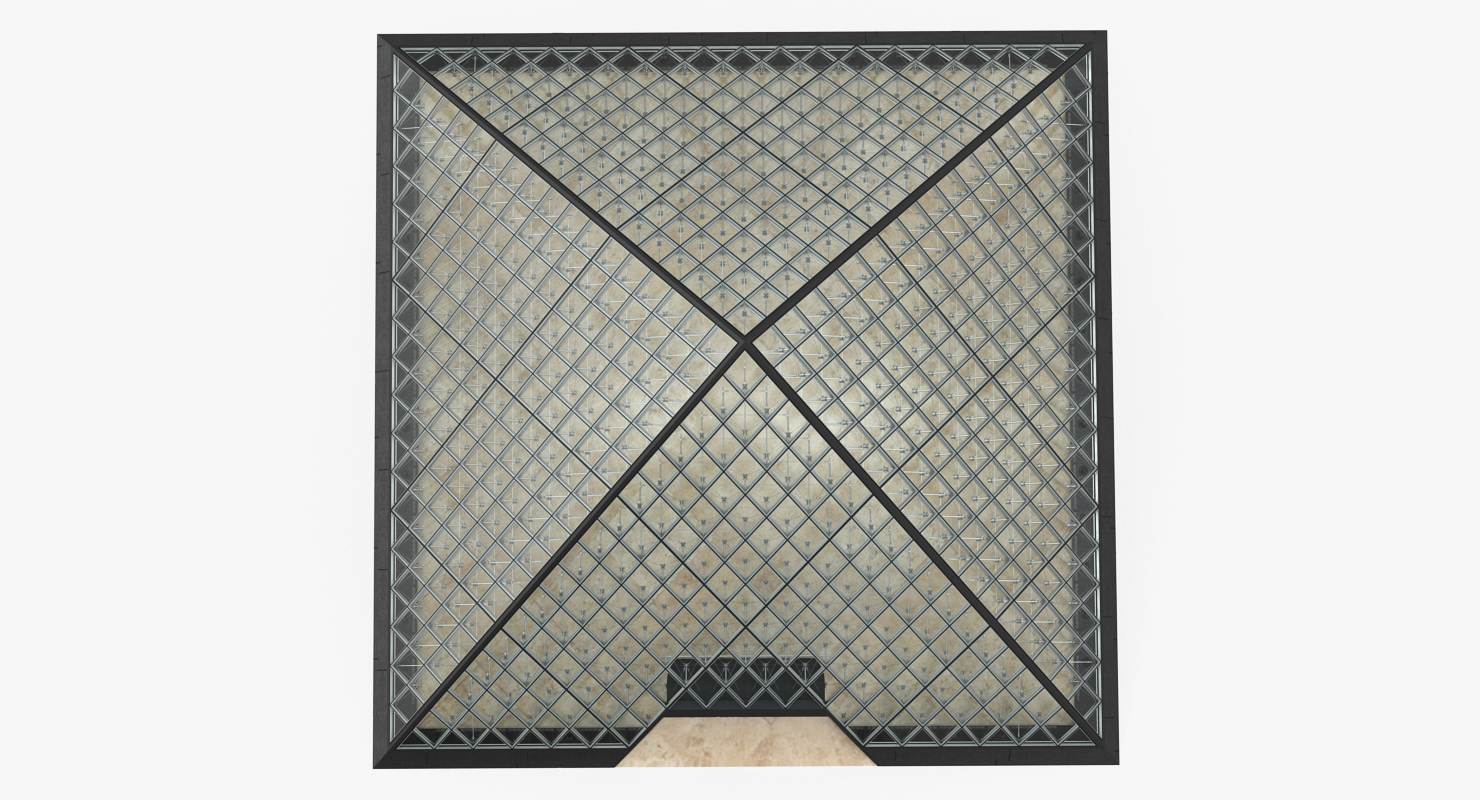 3D Glass Pyramid model