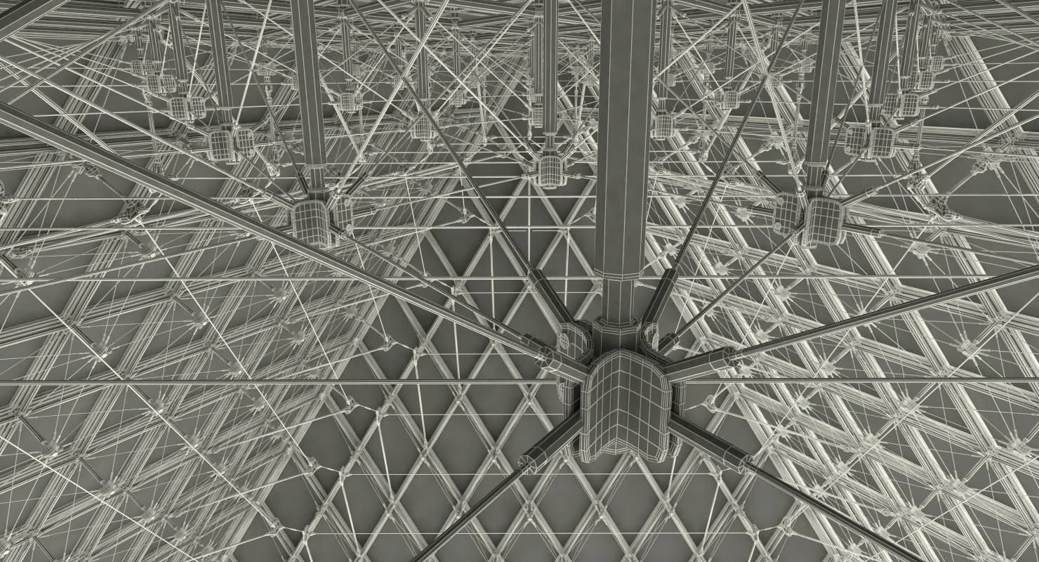 3D Glass Pyramid model