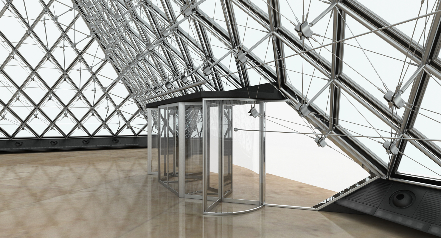 3D Glass Pyramid model