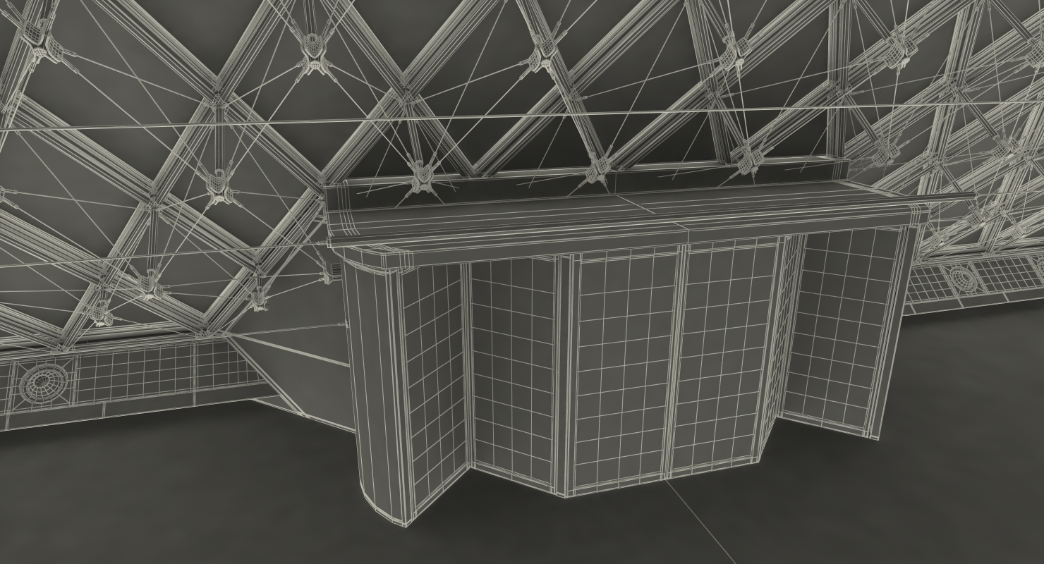 3D Glass Pyramid model