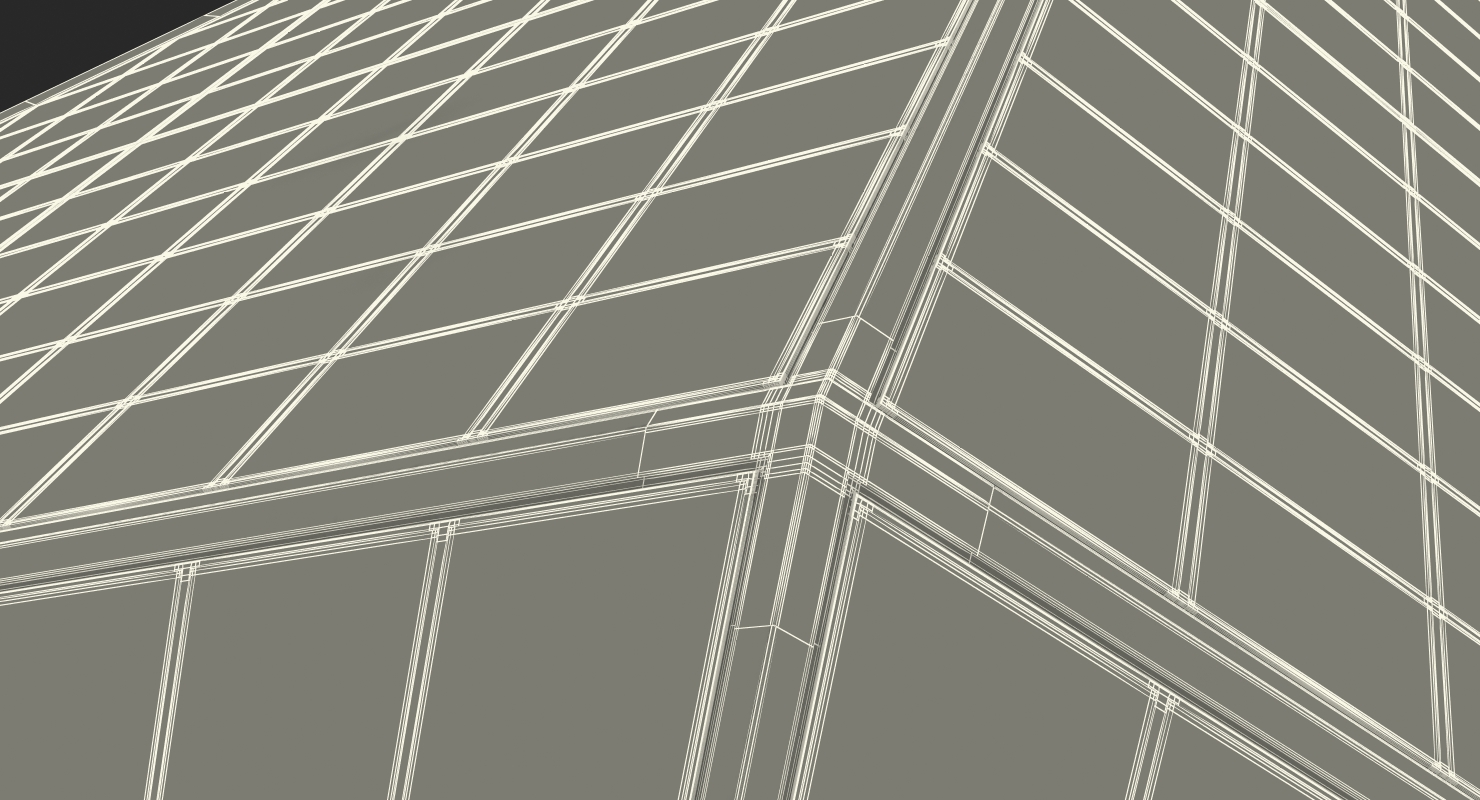 3D Glass Pyramid model