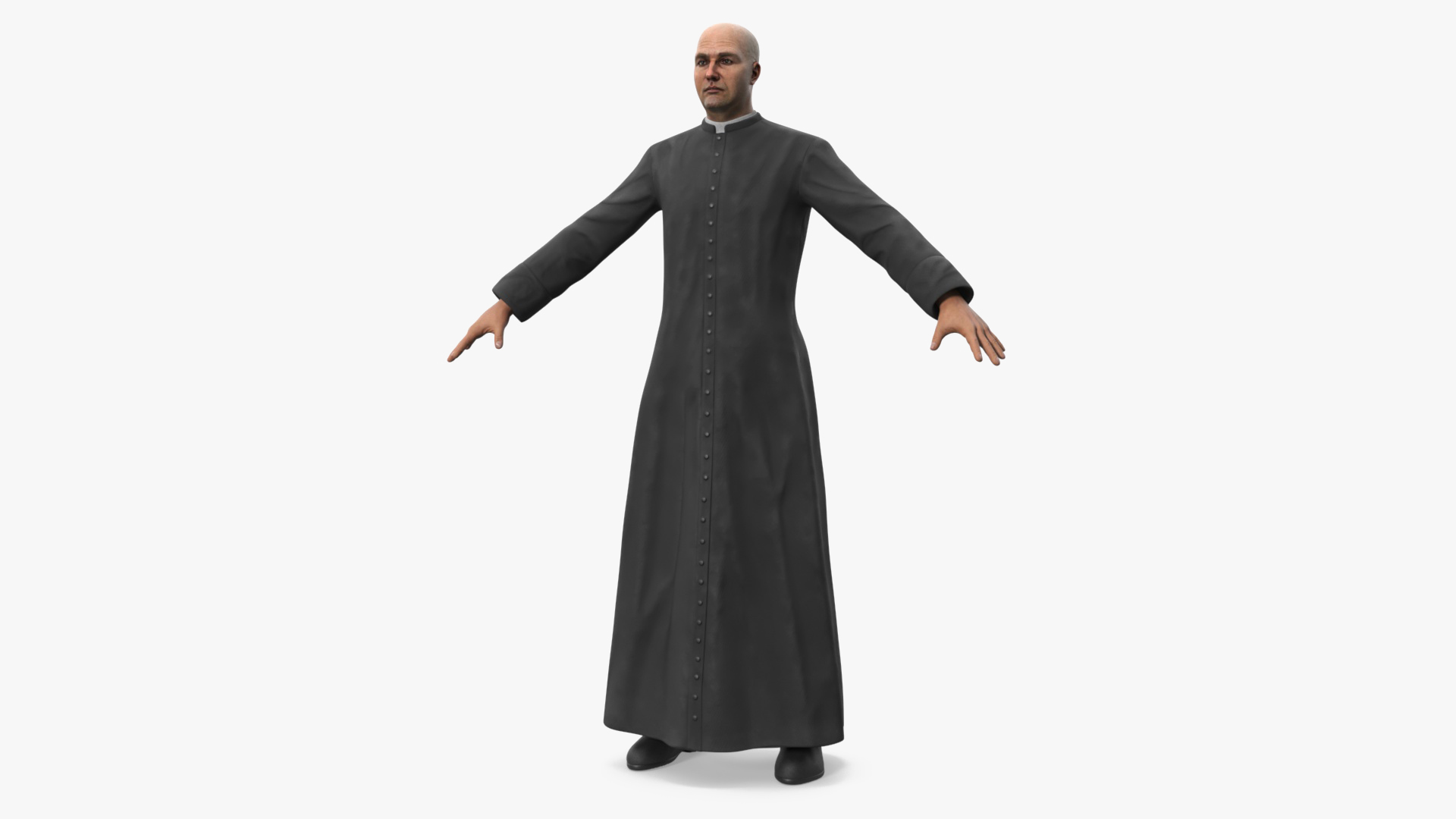 Catholic Priest A-Pose 3D