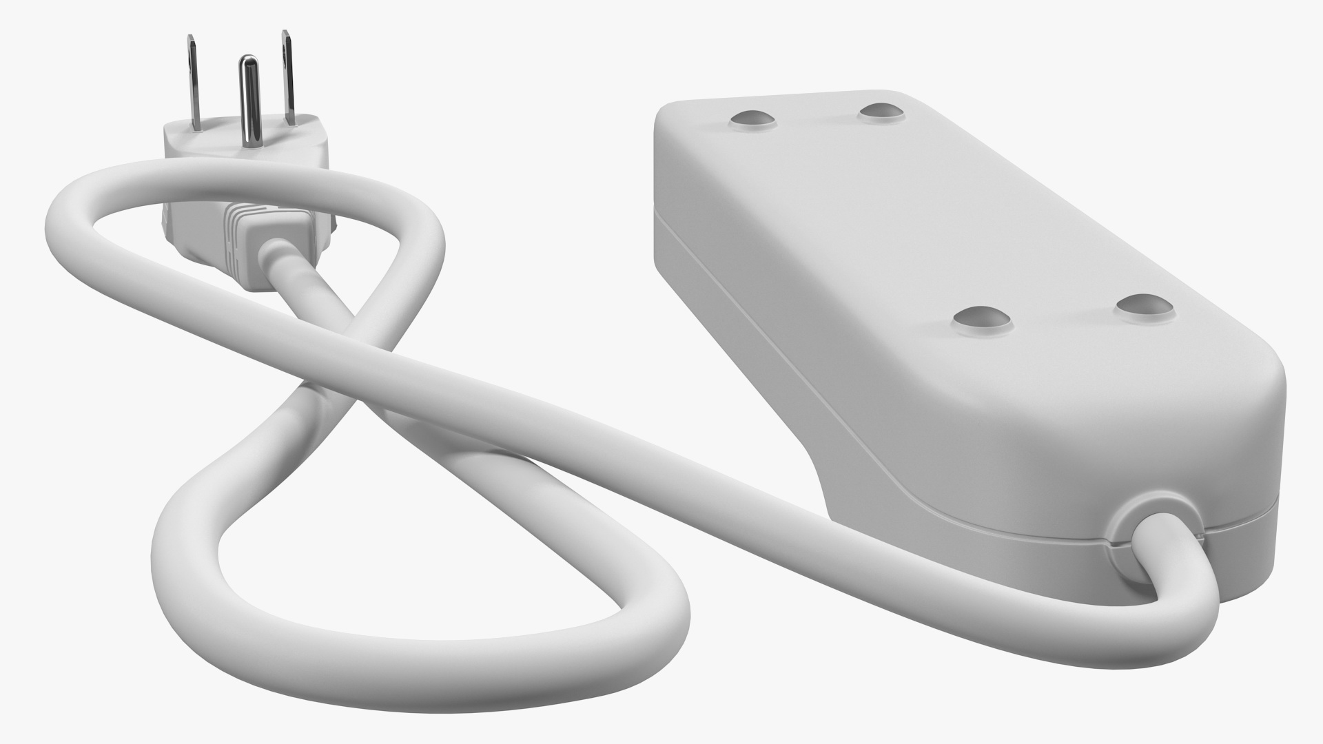 3D model Mini Power Strip 3 Outlet
