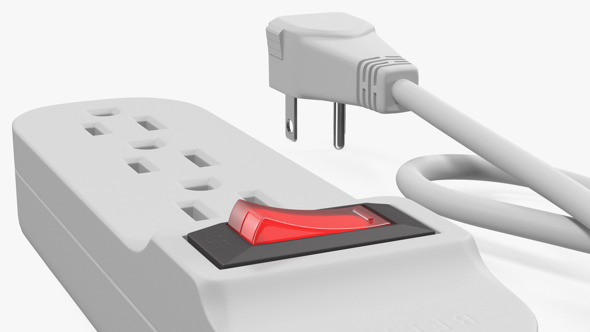 3D model Mini Power Strip 3 Outlet