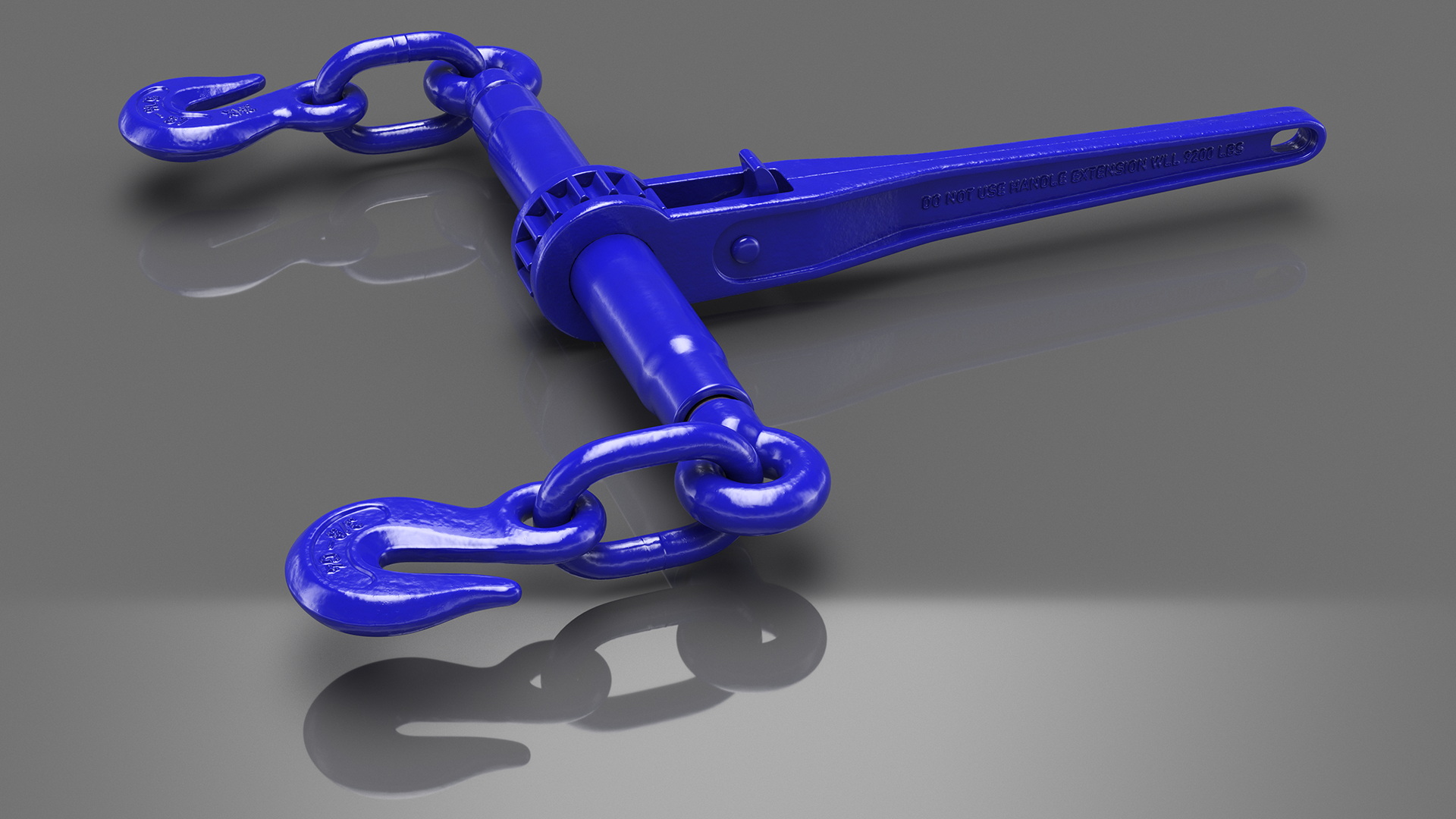 Ratchet Load Binder Blue 3D model