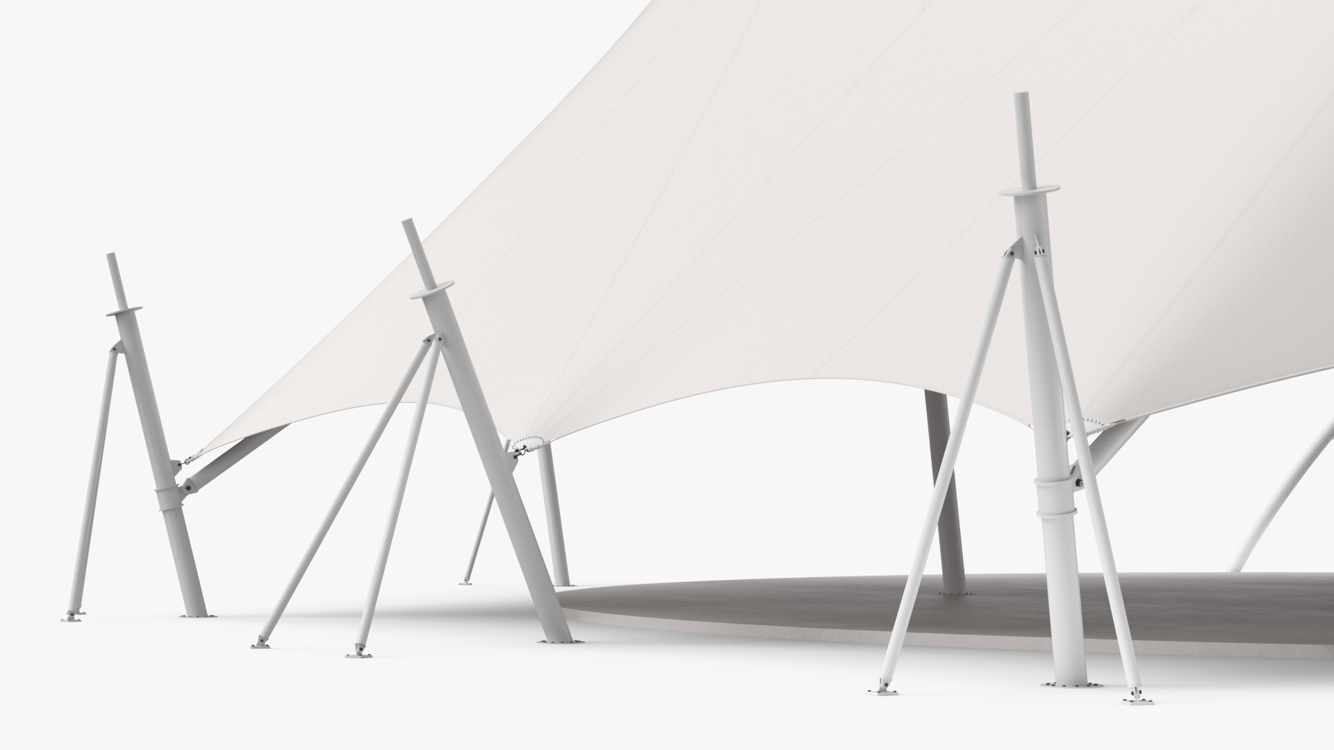 Event Tensile Tent White 3D model