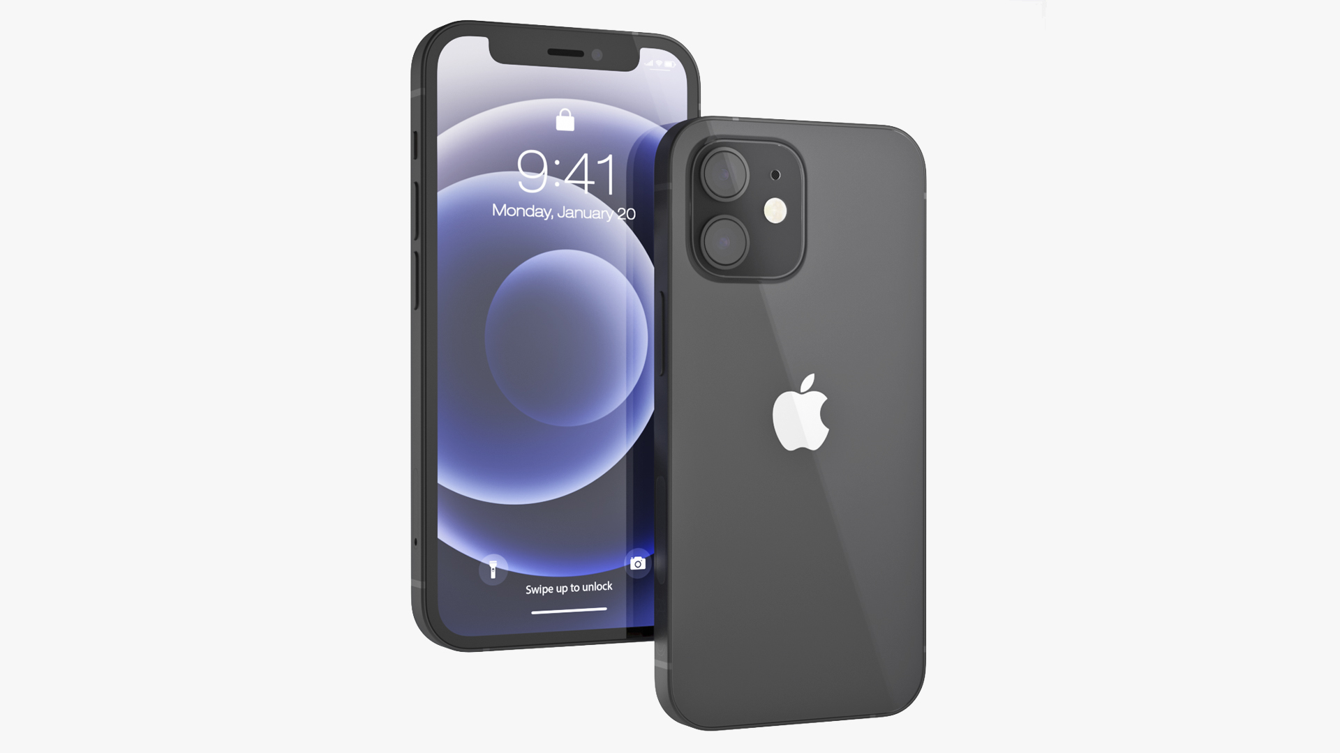 3D Apple iPhone 12 mini Black