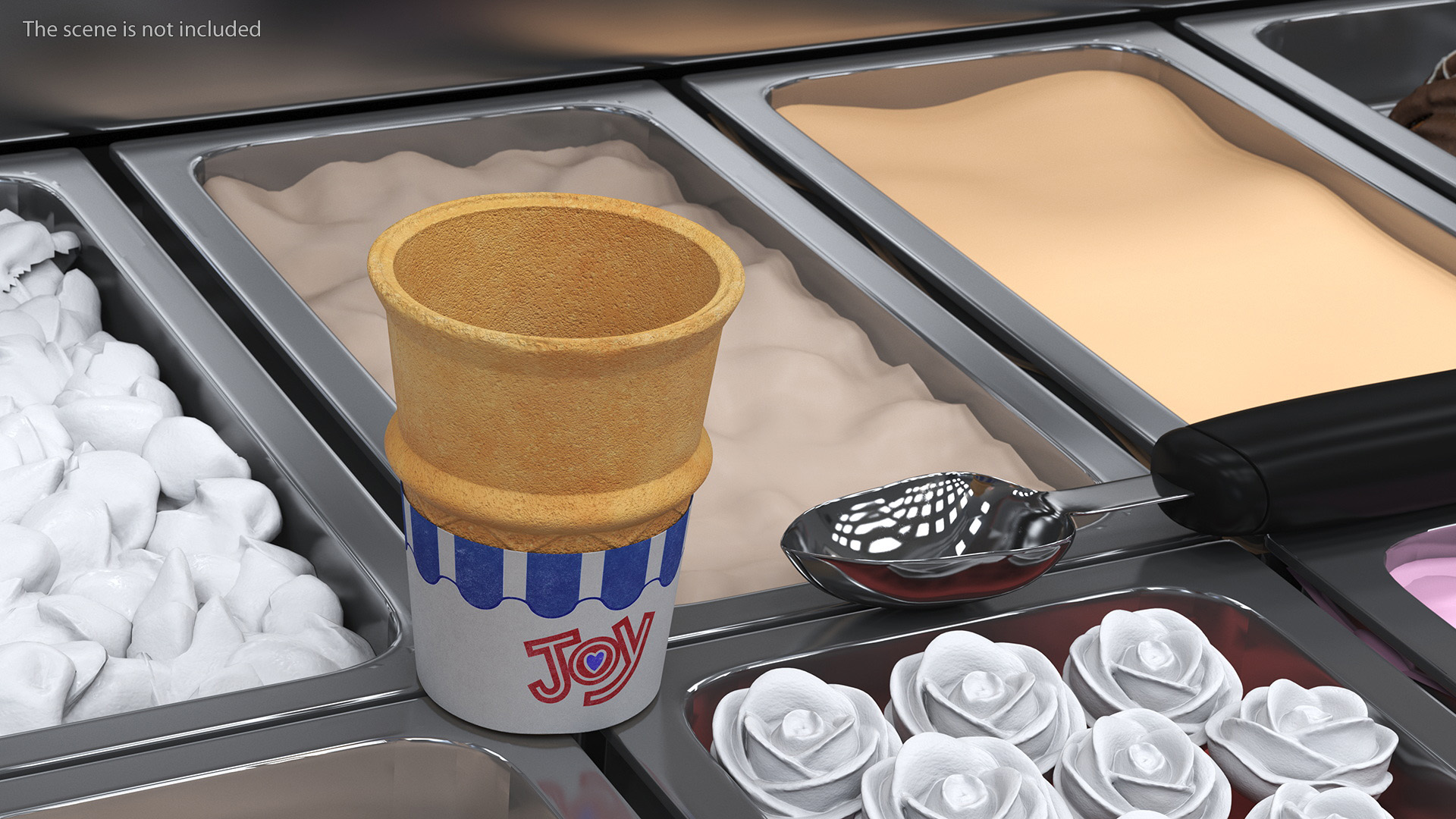 3D model JOY Kids Flat Bottom Cake Cone