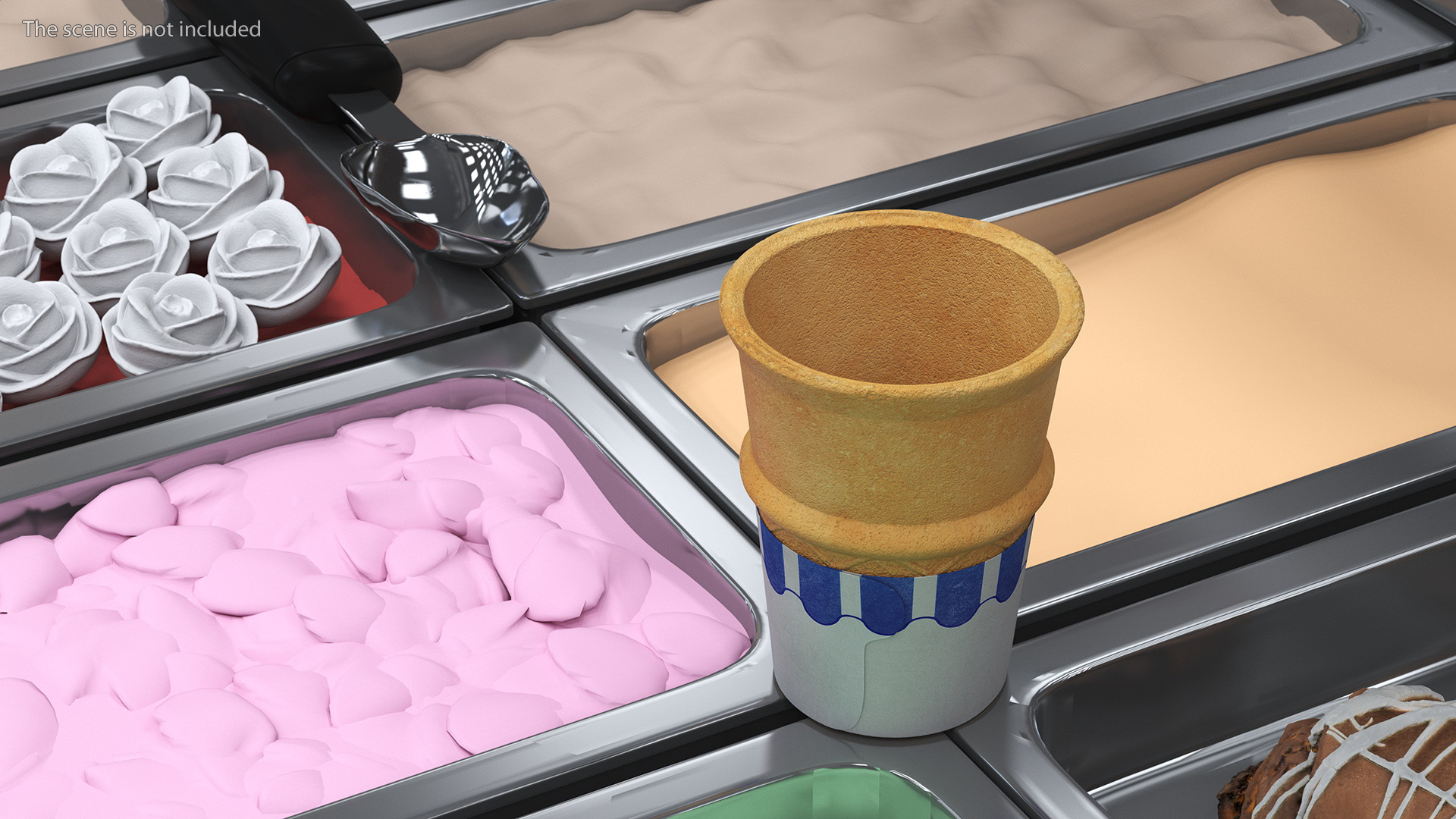 3D model JOY Kids Flat Bottom Cake Cone