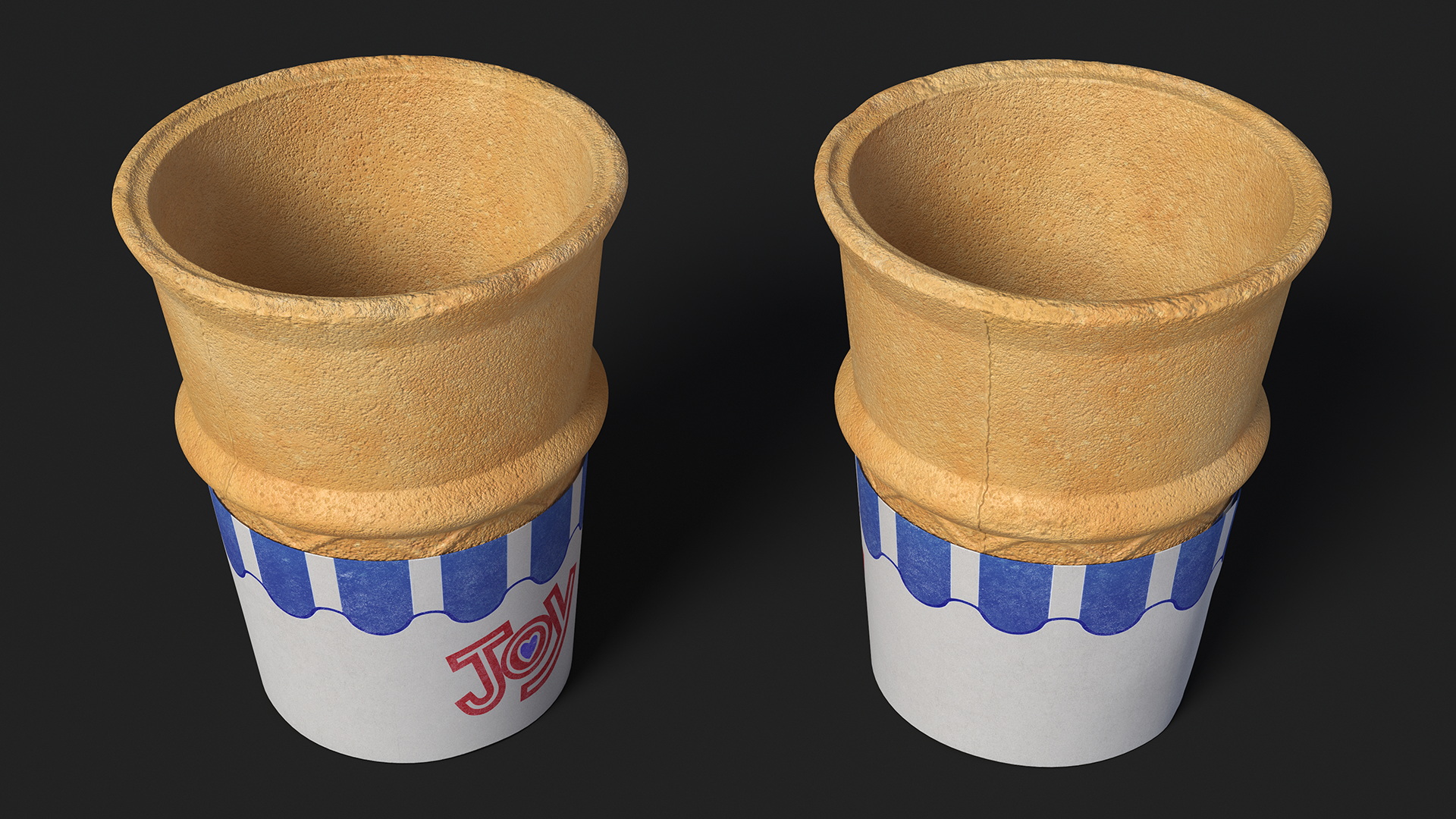 3D model JOY Kids Flat Bottom Cake Cone