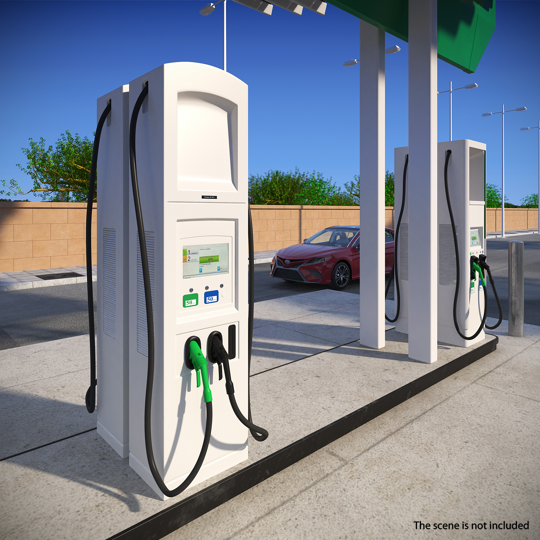 EV Charging Station 3D model