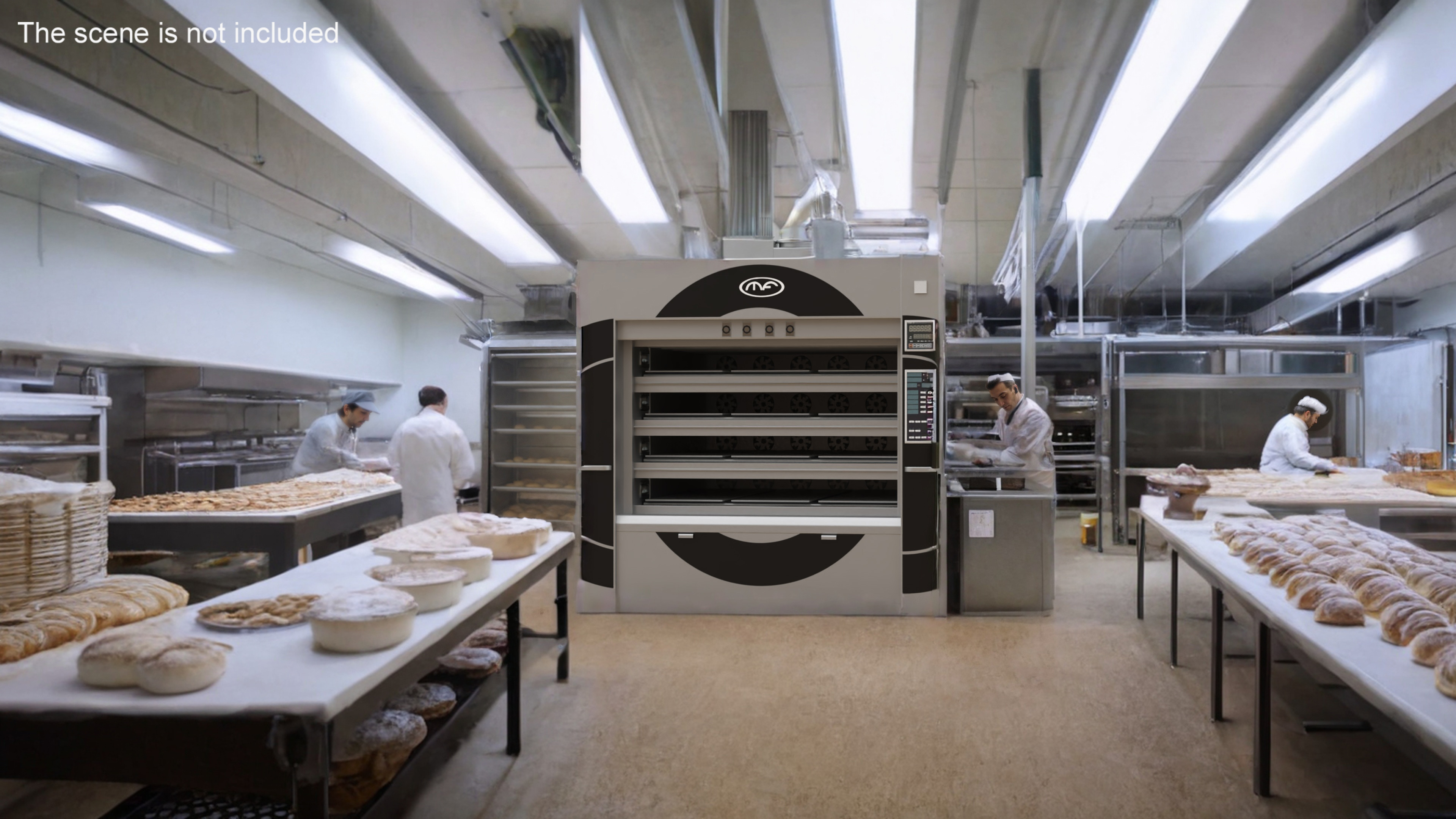 3D Industrial Bakery Oven Mondial Forni
