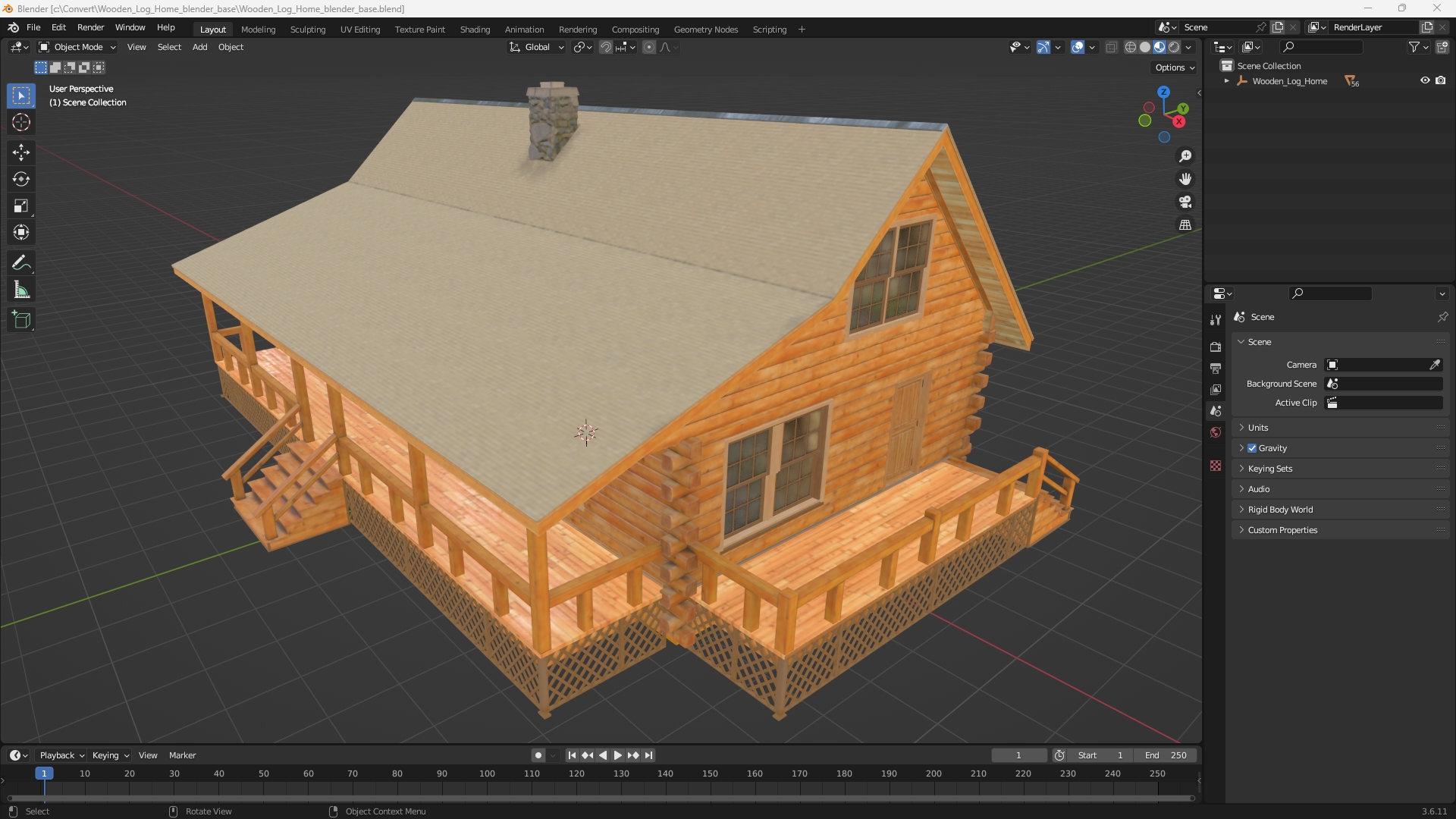 Wooden Log Home - view 10