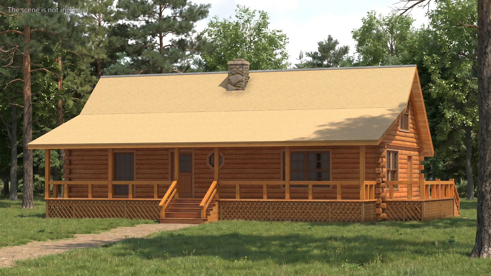 Wooden Log Home - view 2