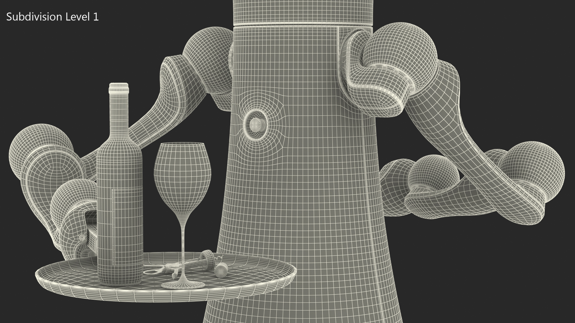 3D Modular Service Robot Bartender