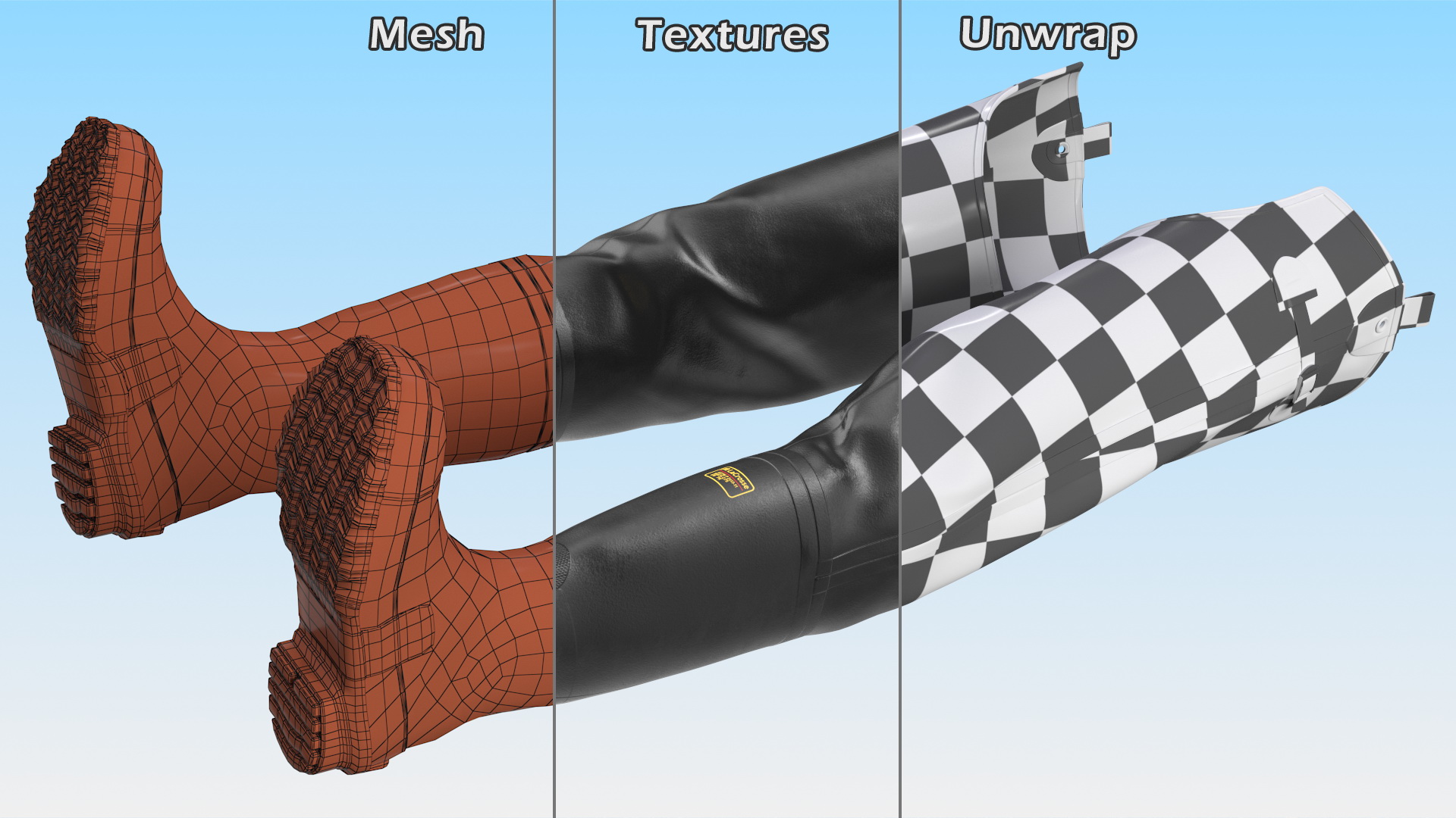 Lacrosse Waterproof Hip Waders for Work 3D model