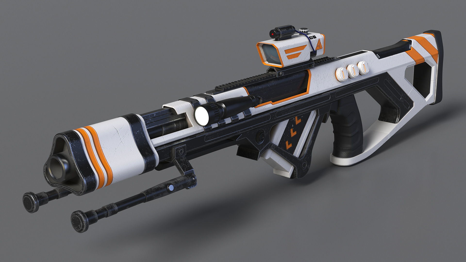 3D model Futuristic Assault Weapon