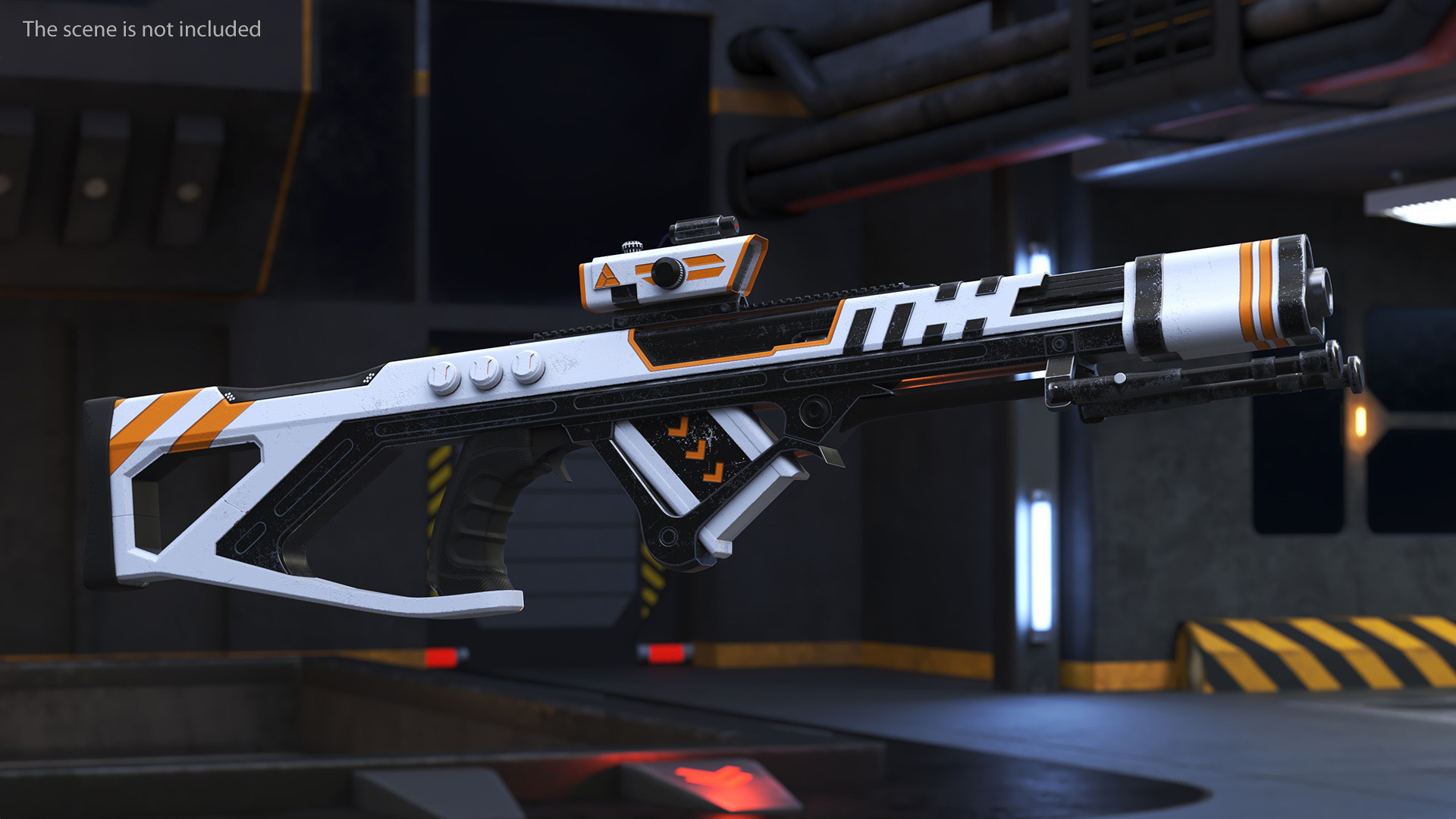3D model Futuristic Assault Weapon