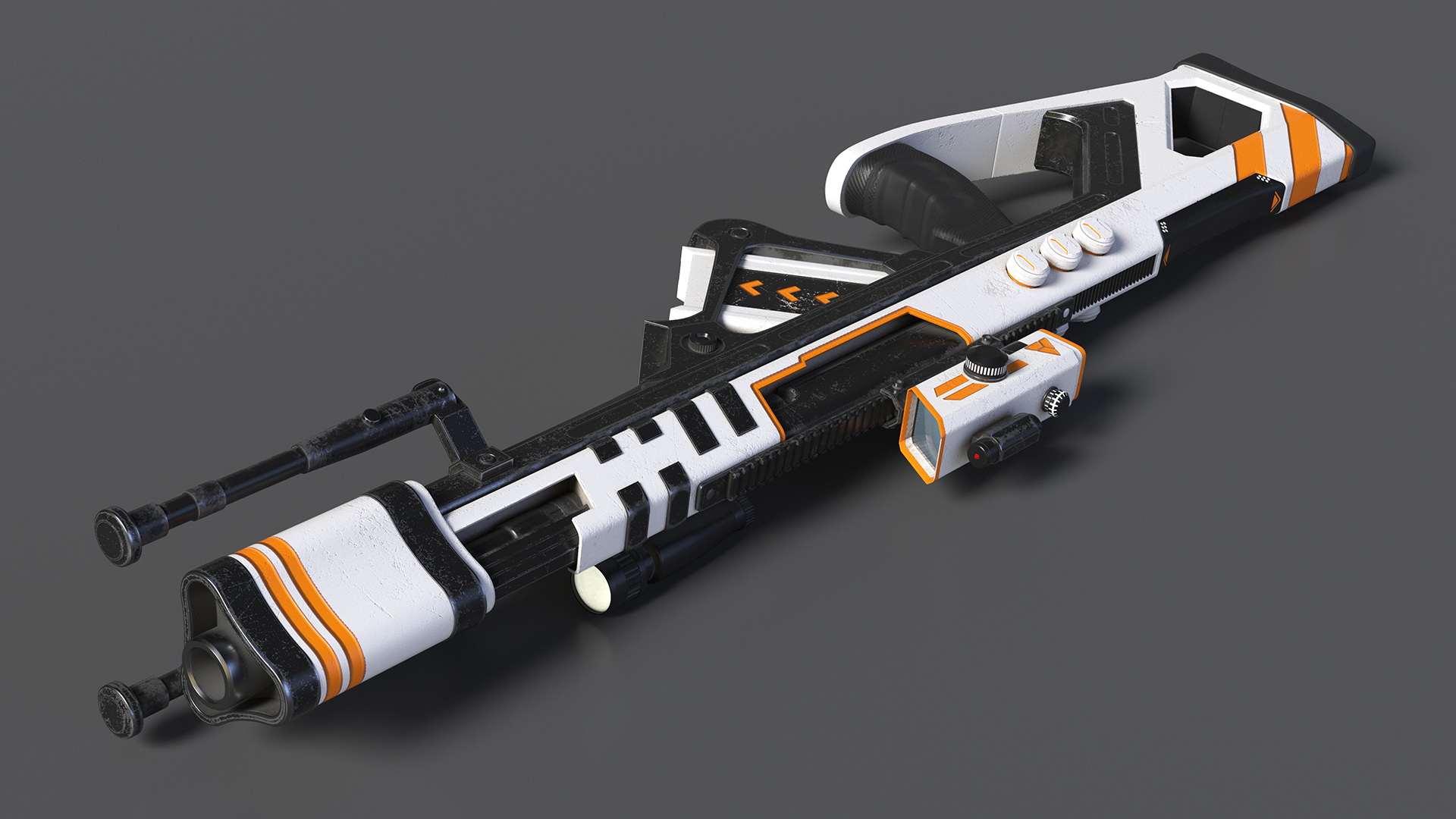 3D model Futuristic Assault Weapon
