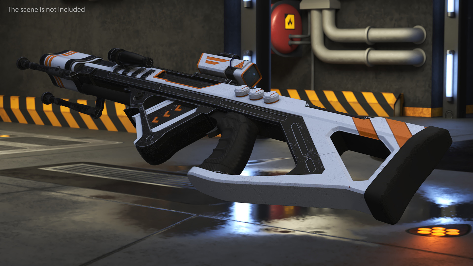 3D model Futuristic Assault Weapon