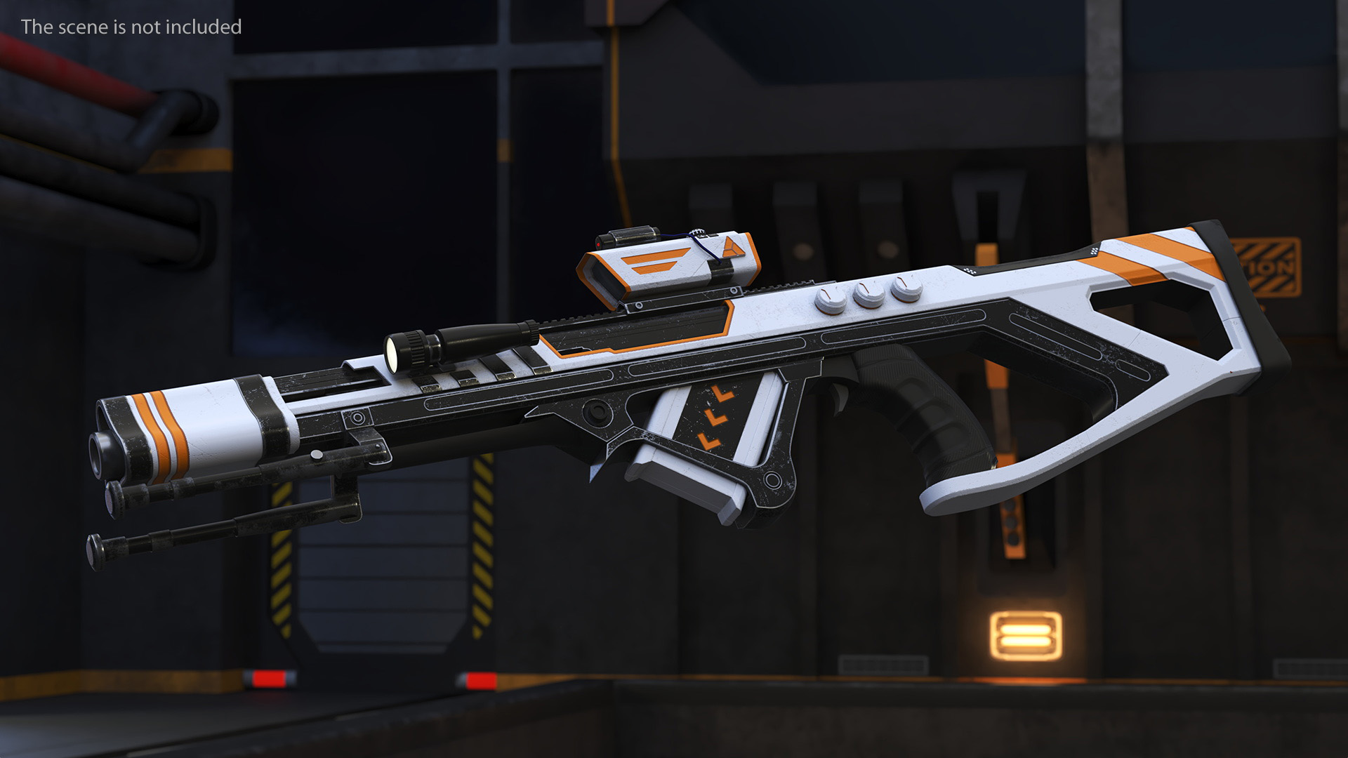 3D model Futuristic Assault Weapon