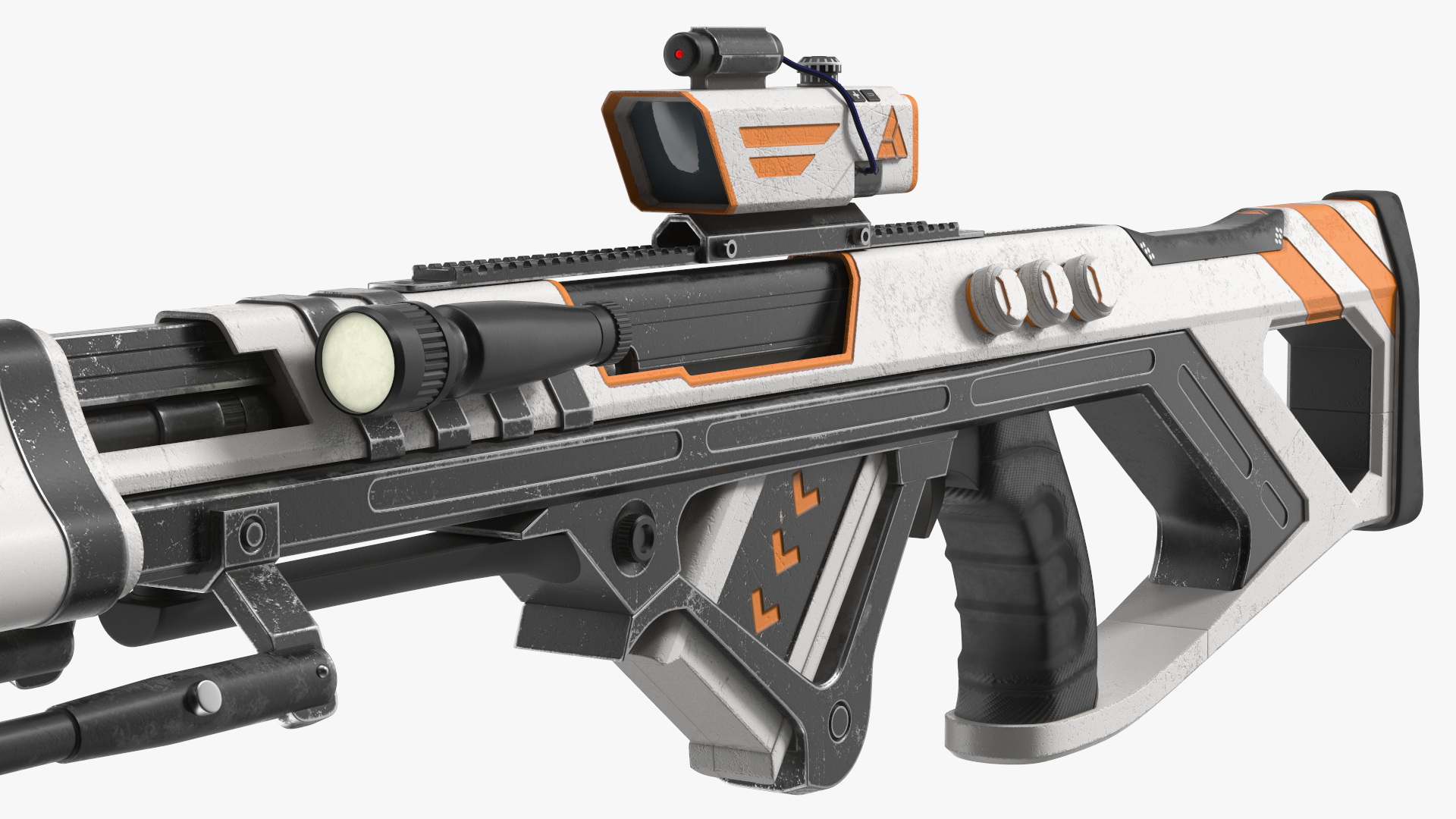 3D model Futuristic Assault Weapon