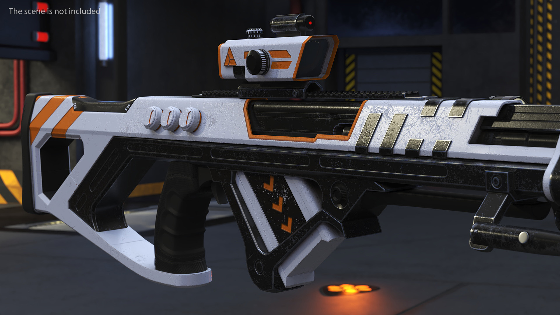 3D model Futuristic Assault Weapon