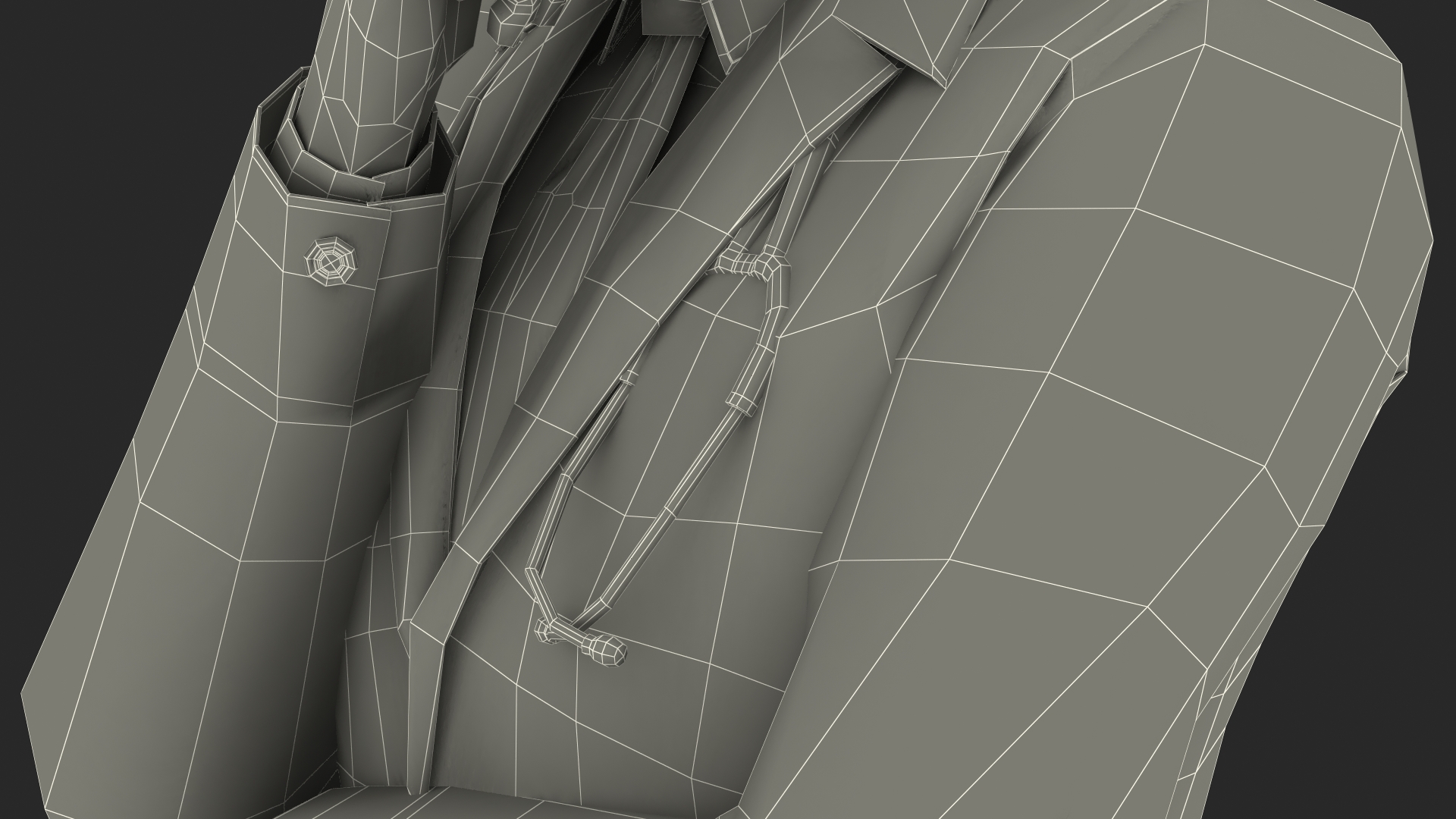 3D African American Male Doctor model