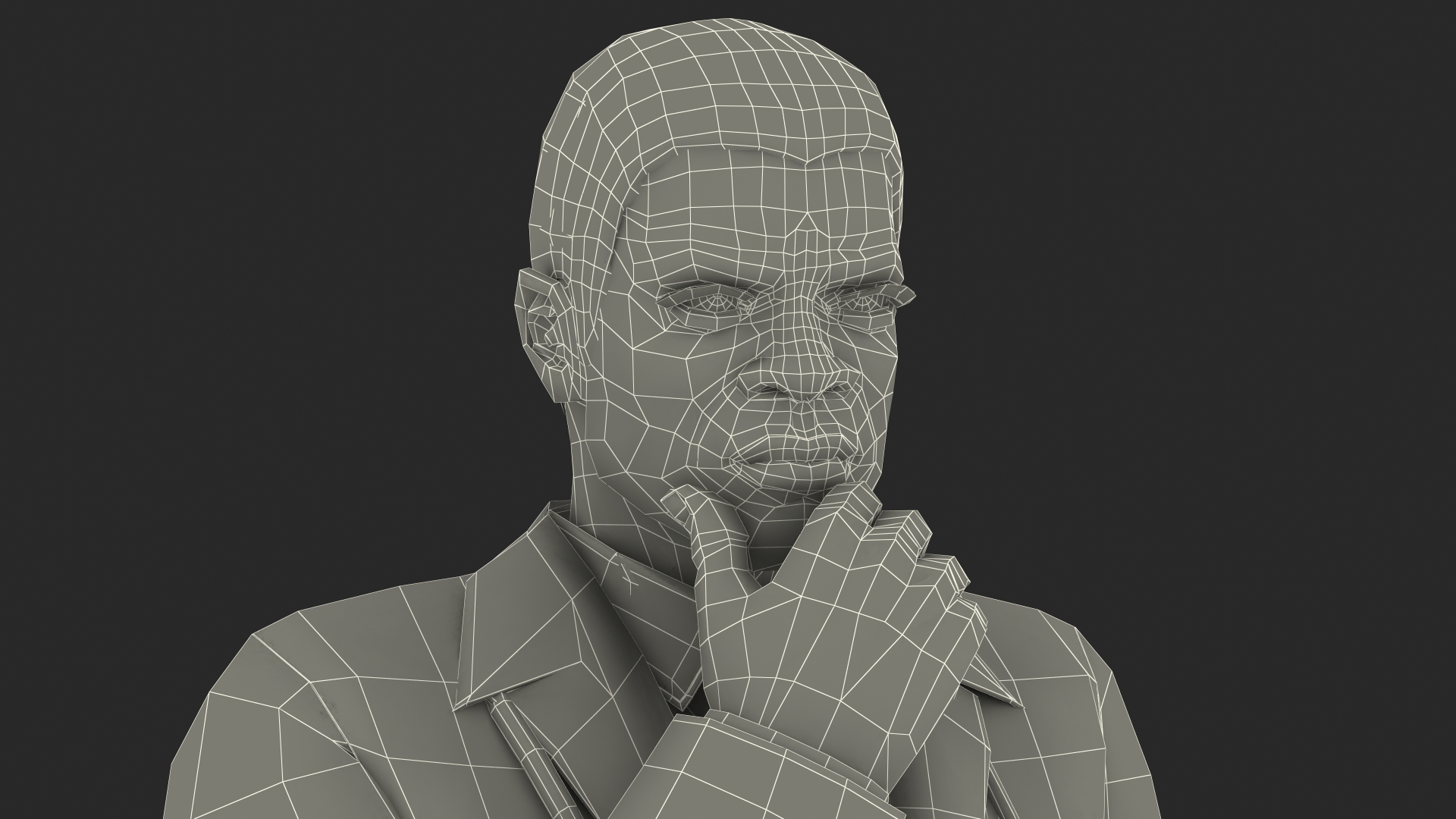 3D African American Male Doctor model