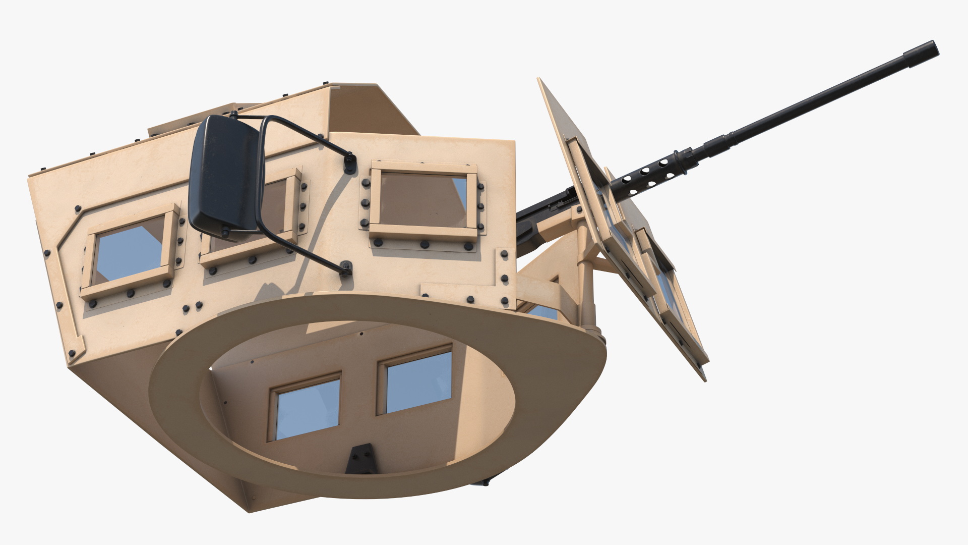 Armored Machine Gun Turret Desert, view 4