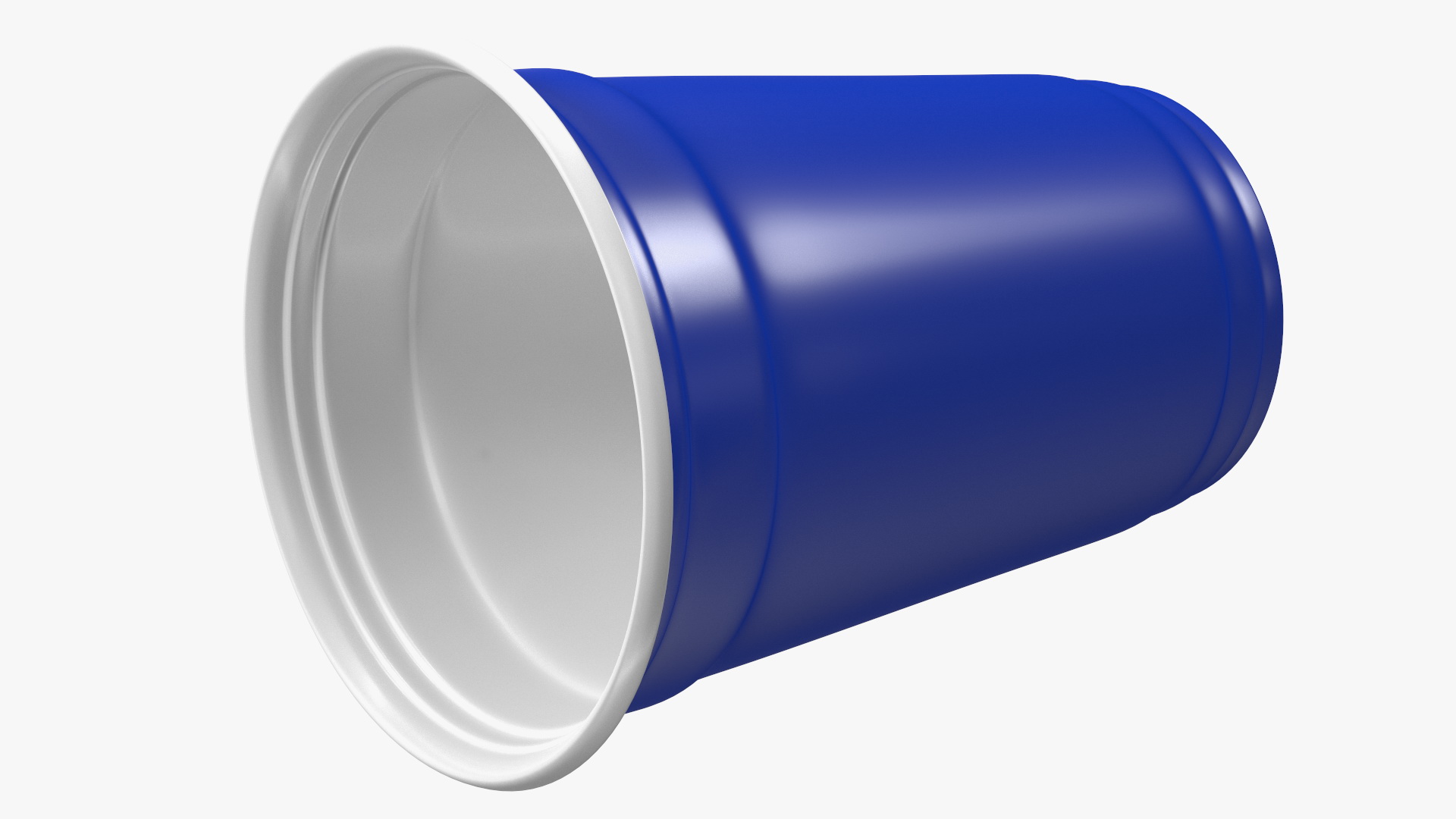 3D Plastic Cup Your Text Blue