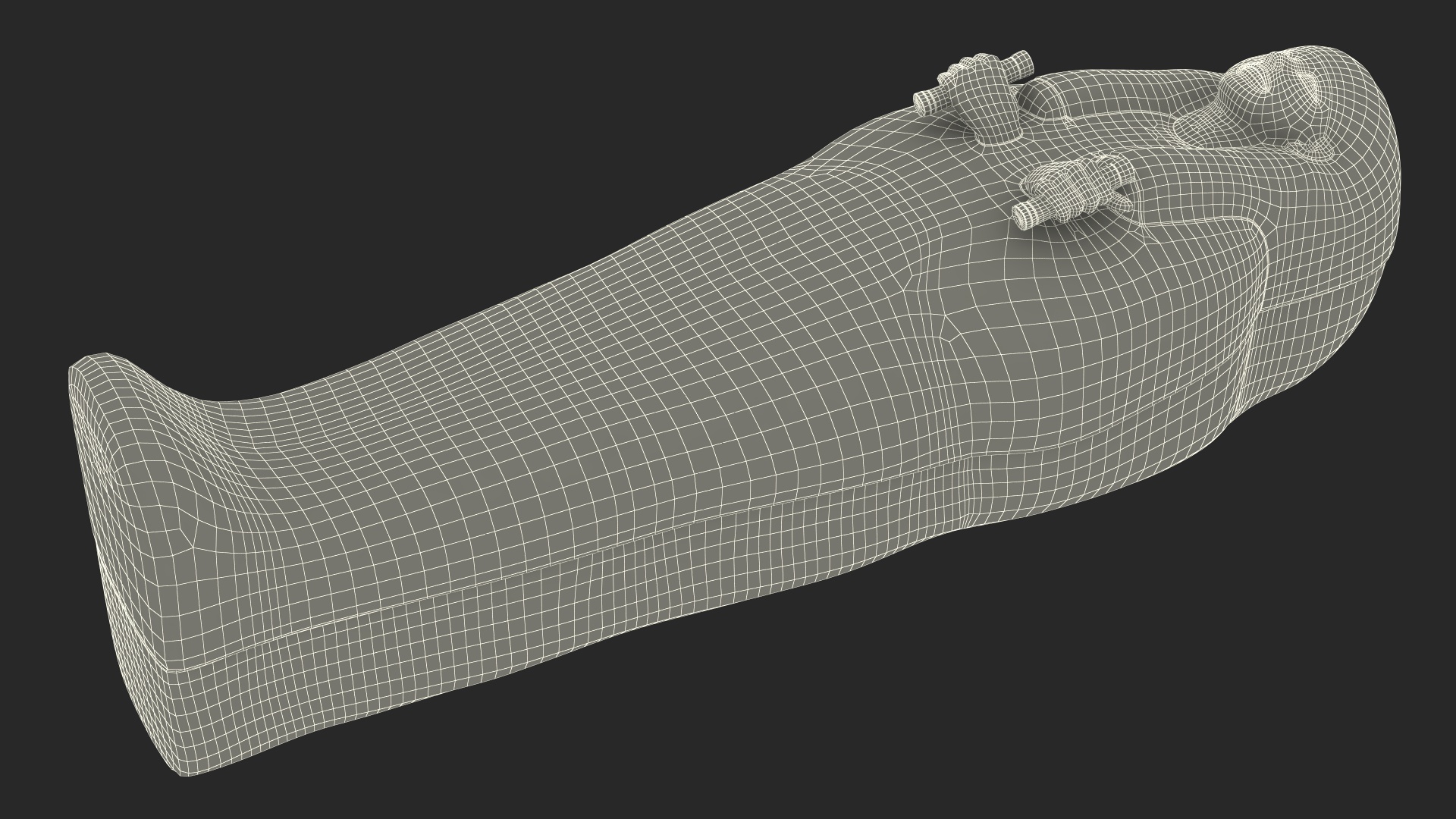 Ancient Priest Mourns an Altar with a Sarcophagus 3D model