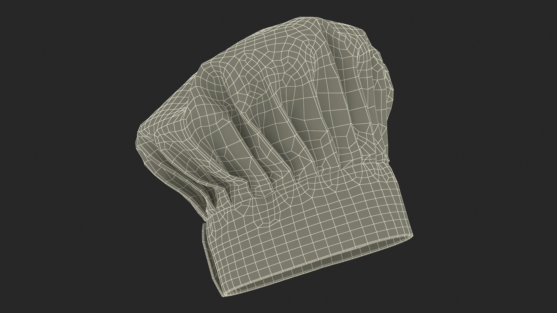 3D Puffy Chef Hat in Red