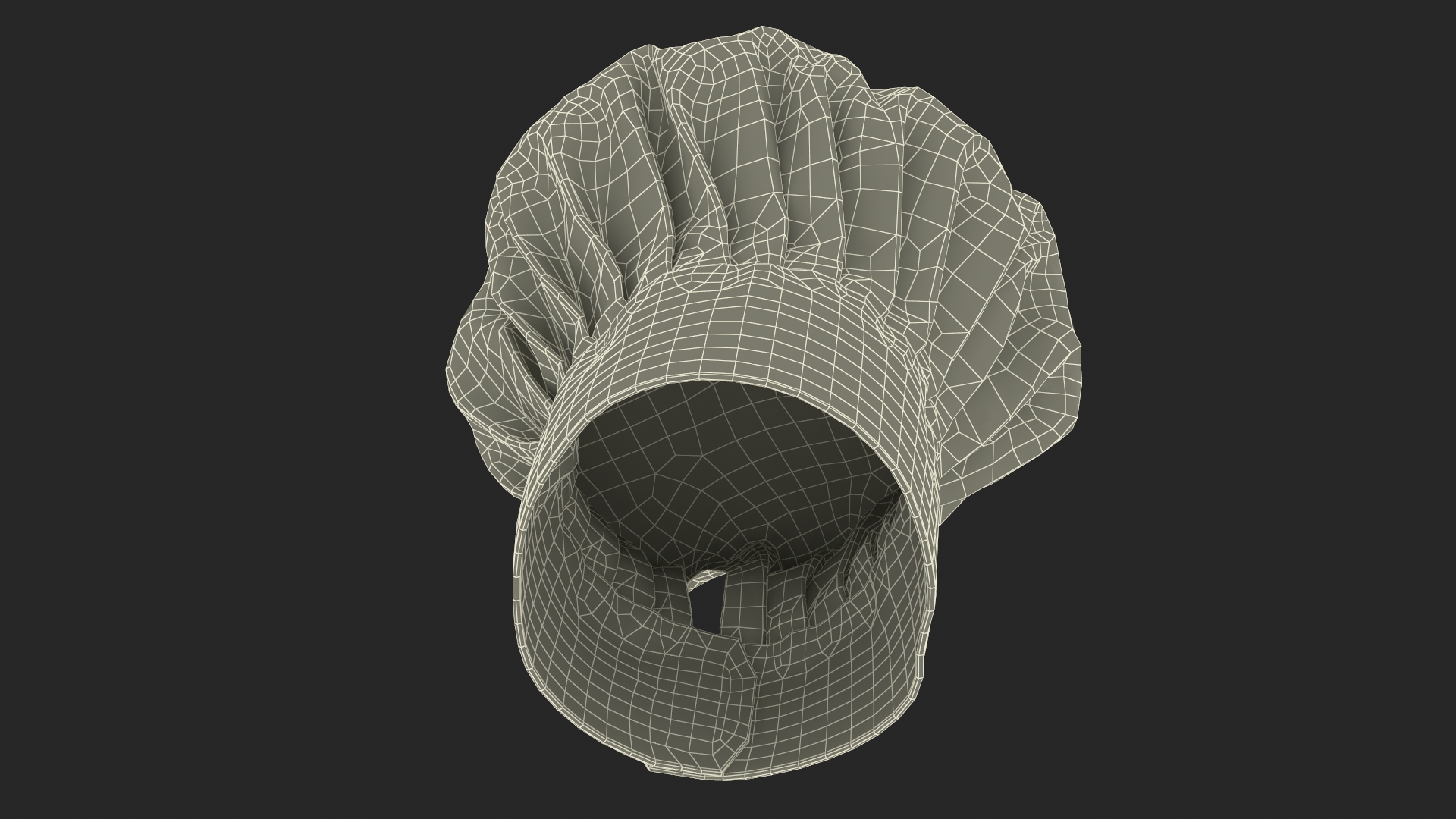 3D Puffy Chef Hat in Red