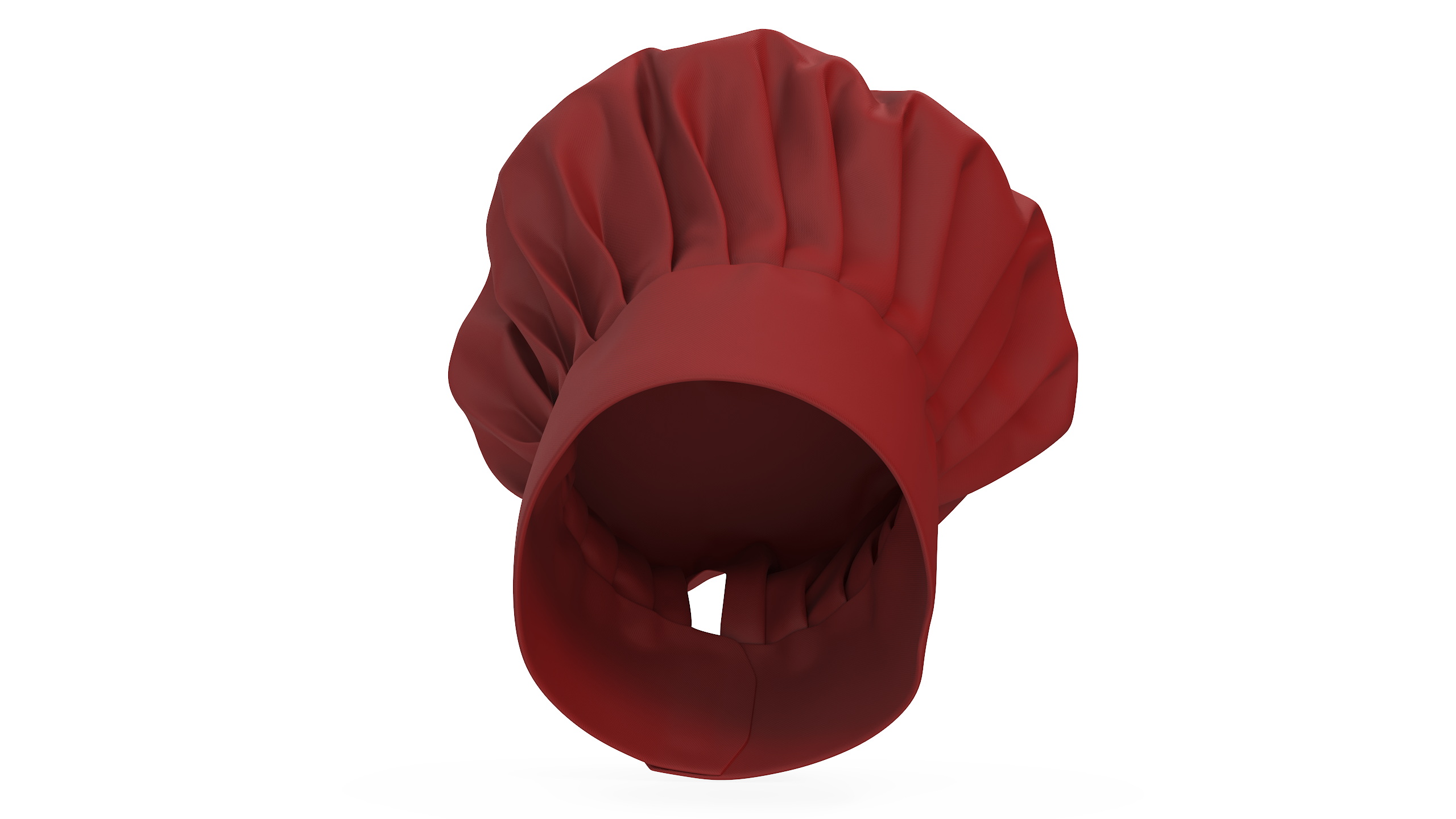 3D Puffy Chef Hat in Red
