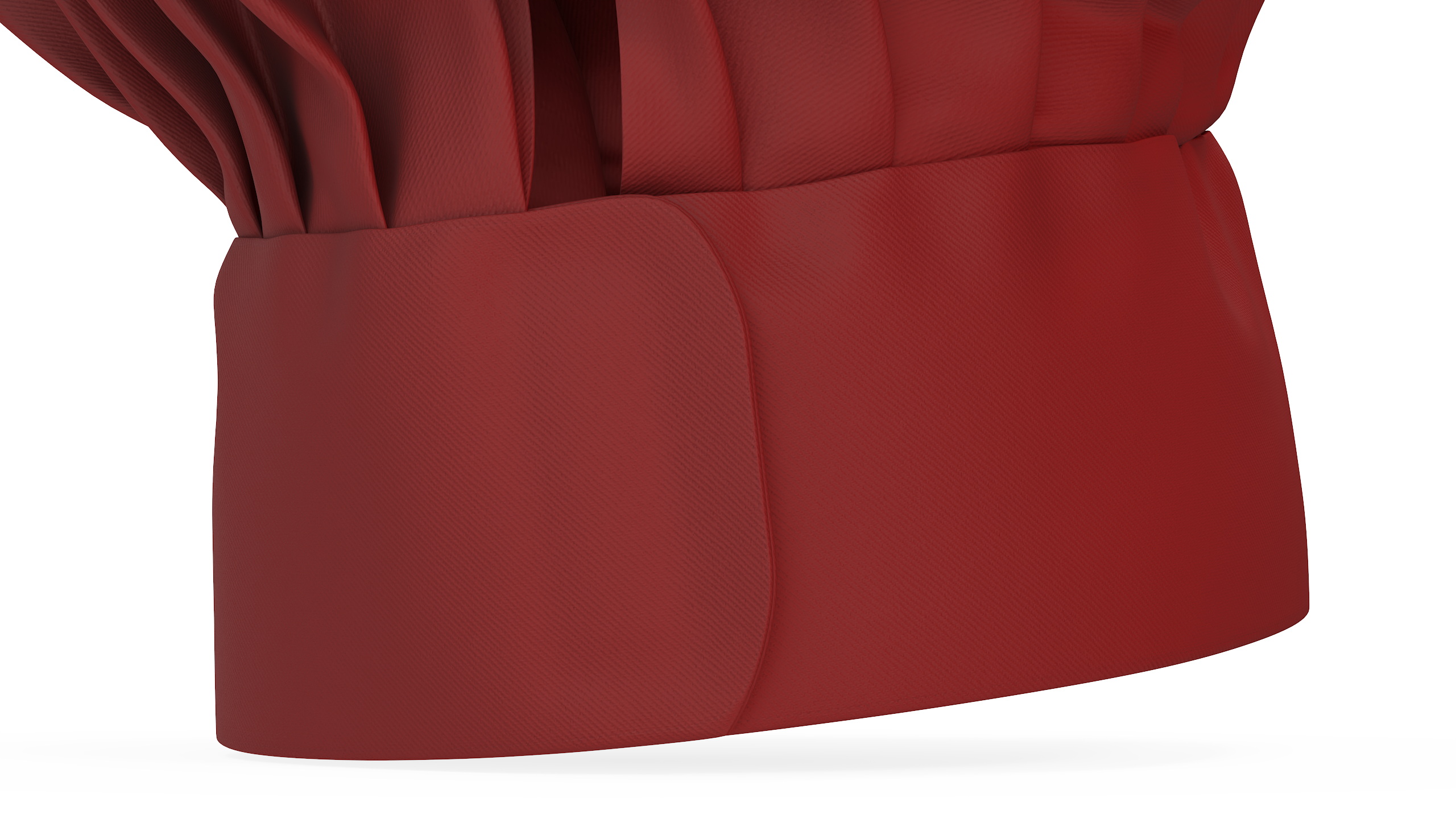 3D Puffy Chef Hat in Red