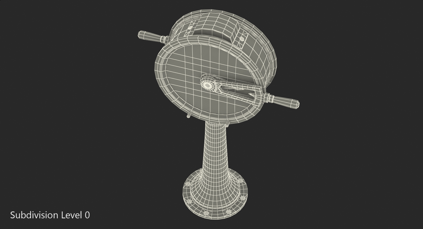 3D Engine Order Telegraph with Moving Handle