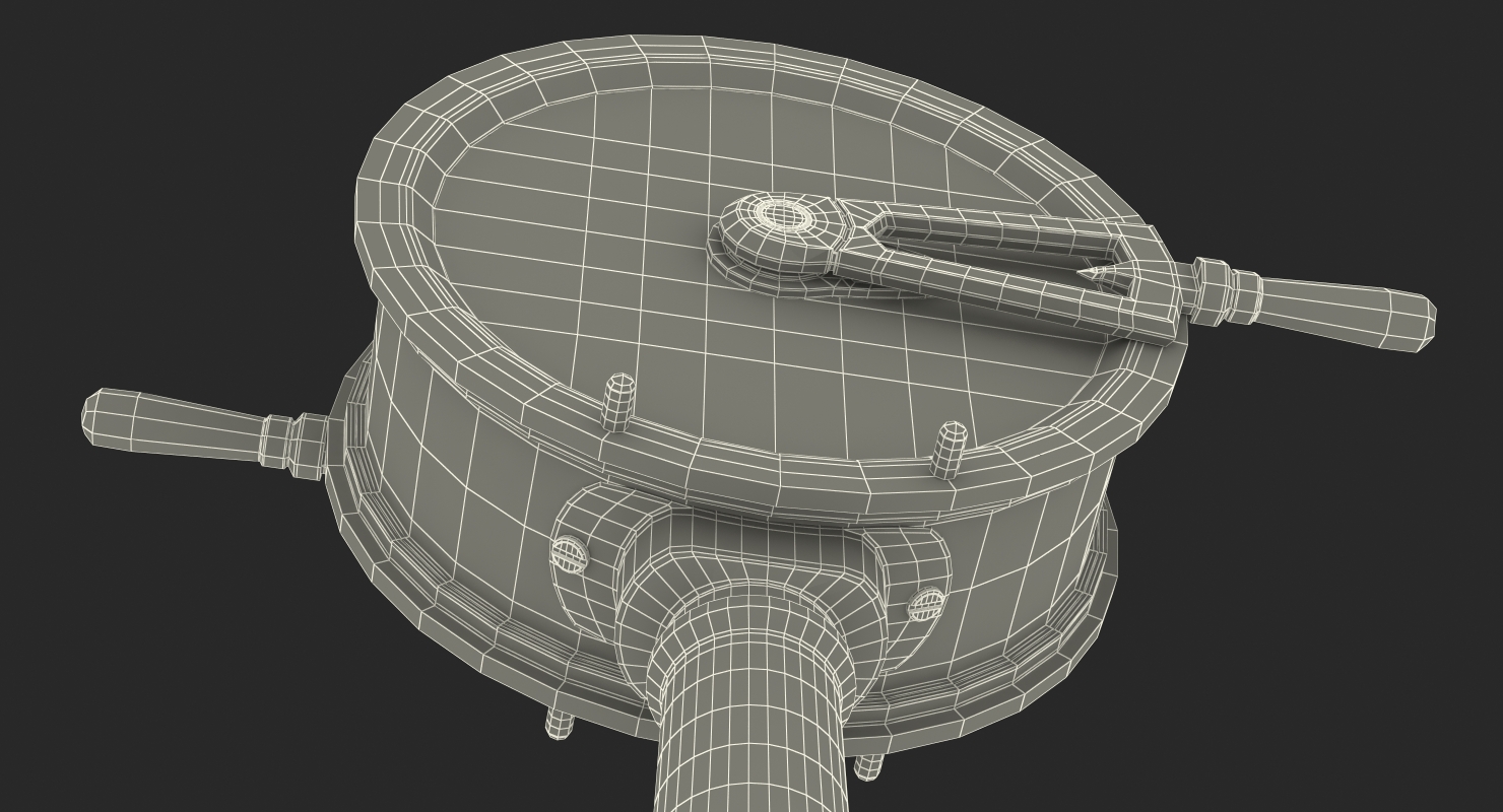 3D Engine Order Telegraph with Moving Handle