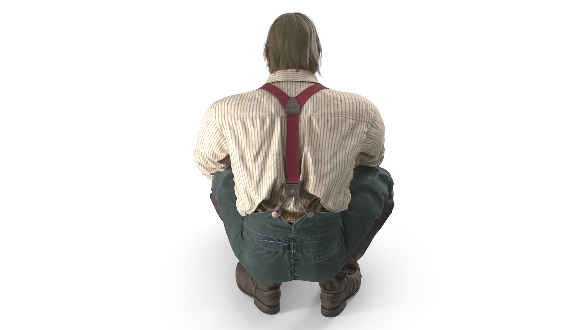 3D Working Gold Rush Miner model