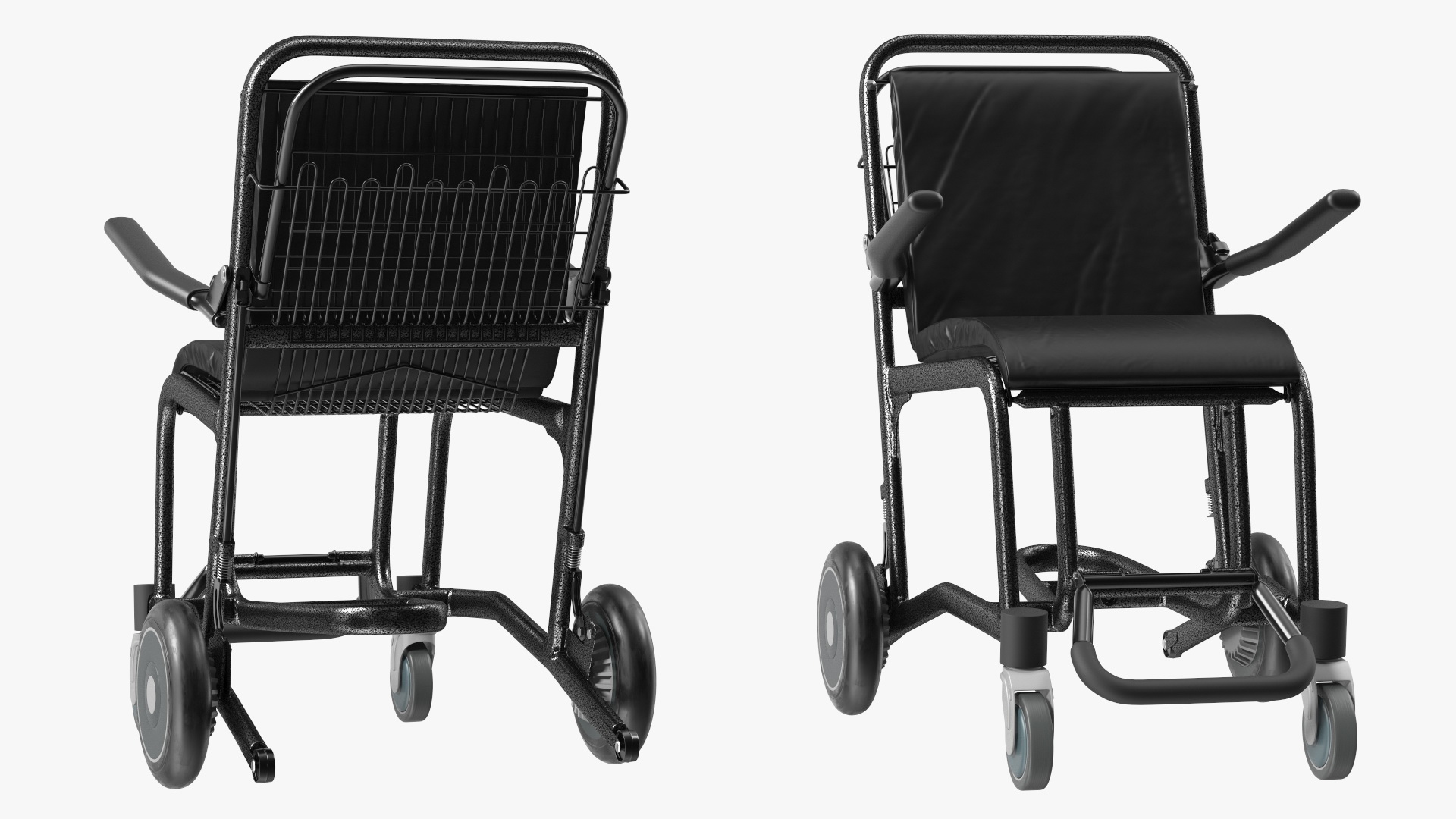 Airport Wheelchair Black 3D model