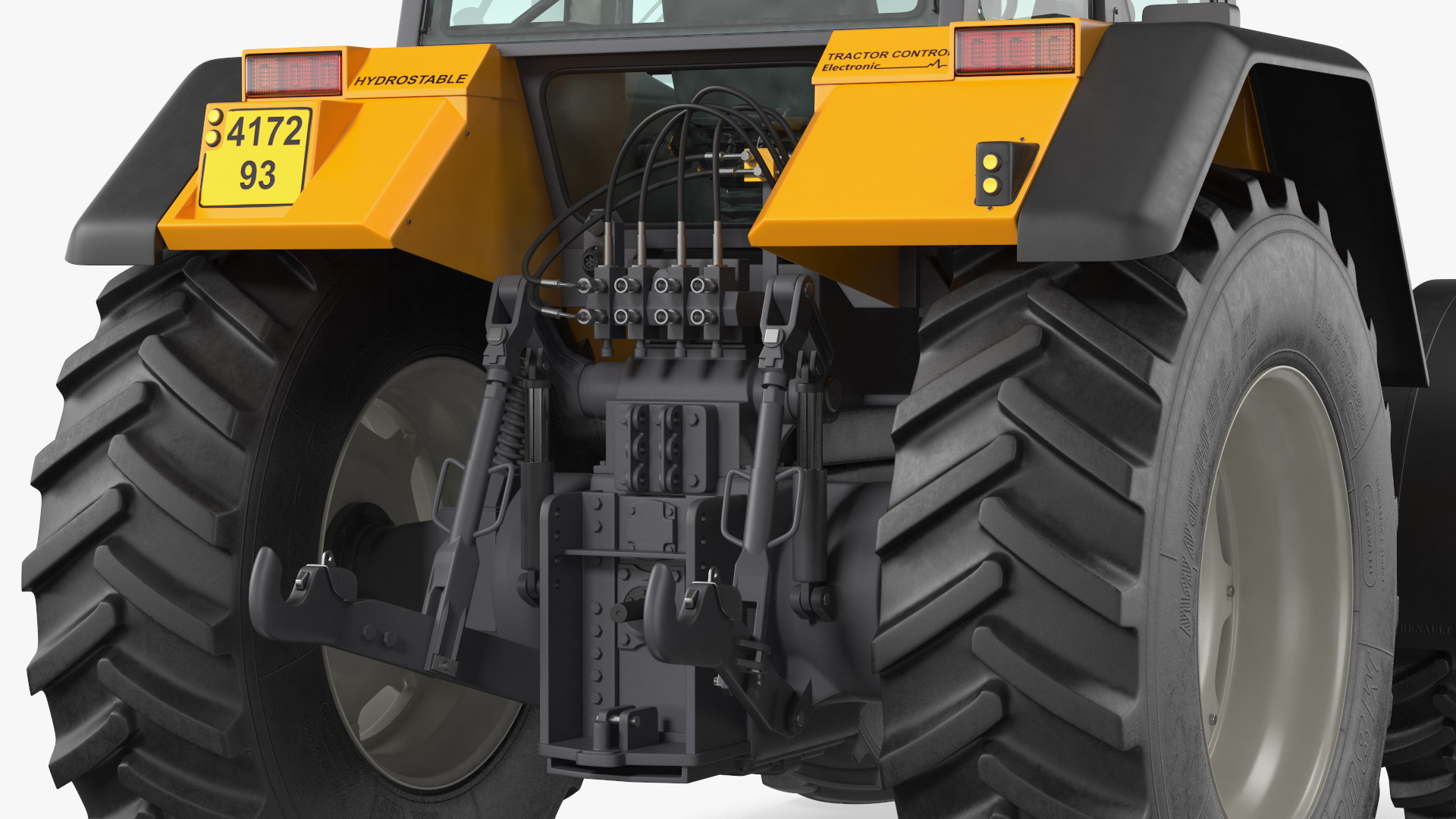 3D model Renault 160-94 Wheel Tractor Clean Rigged for Maya