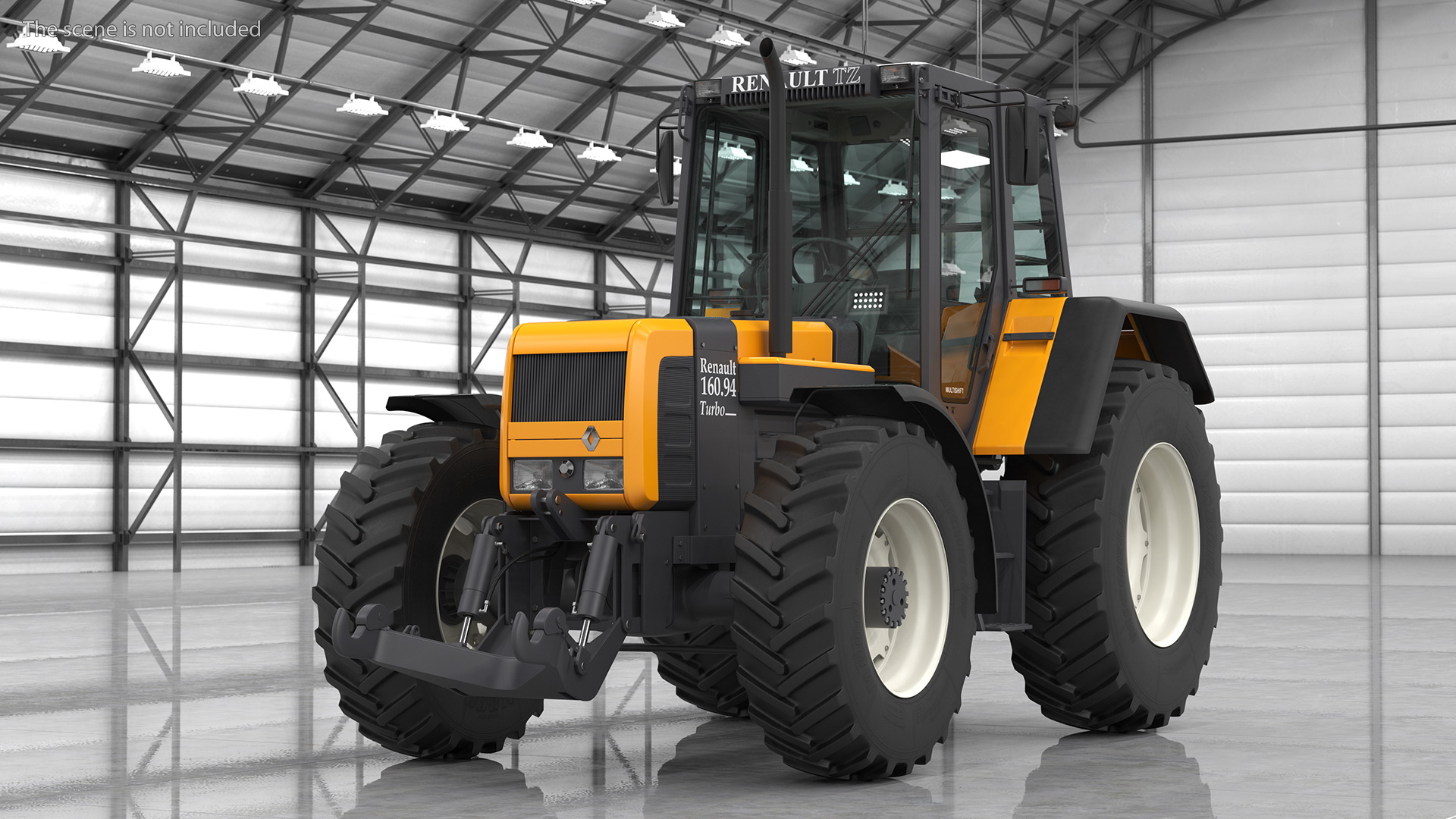 3D model Renault 160-94 Wheel Tractor Clean Rigged for Maya