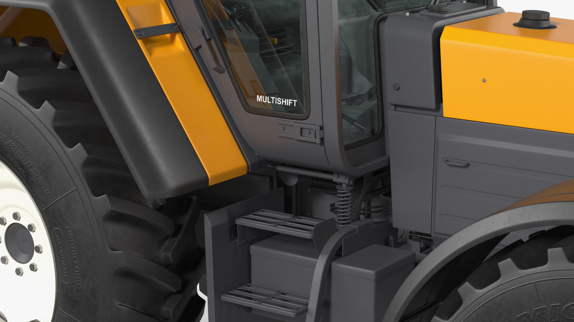 3D model Renault 160-94 Wheel Tractor Clean Rigged for Maya