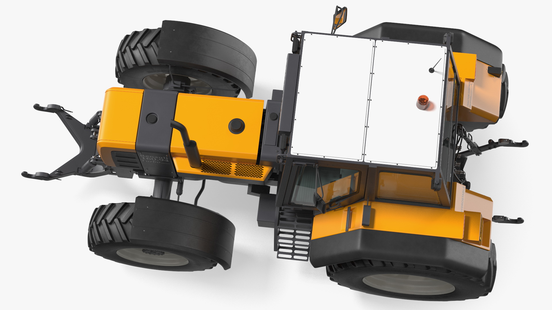 3D model Renault 160-94 Wheel Tractor Clean Rigged for Maya
