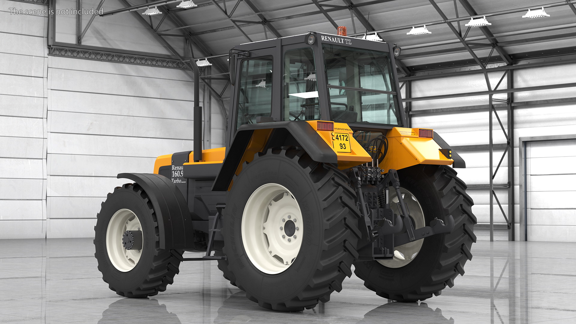 3D model Renault 160-94 Wheel Tractor Clean Rigged for Maya