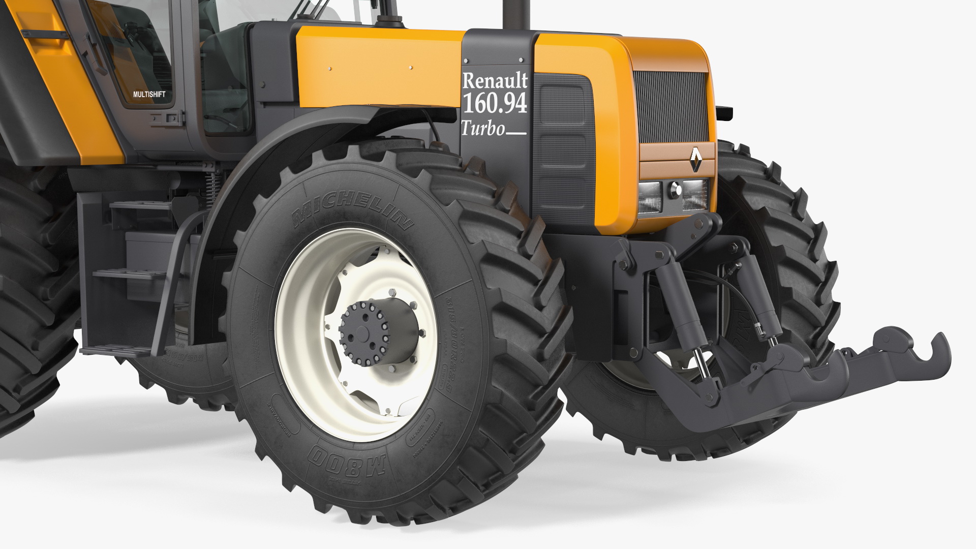 3D model Renault 160-94 Wheel Tractor Clean Rigged for Maya