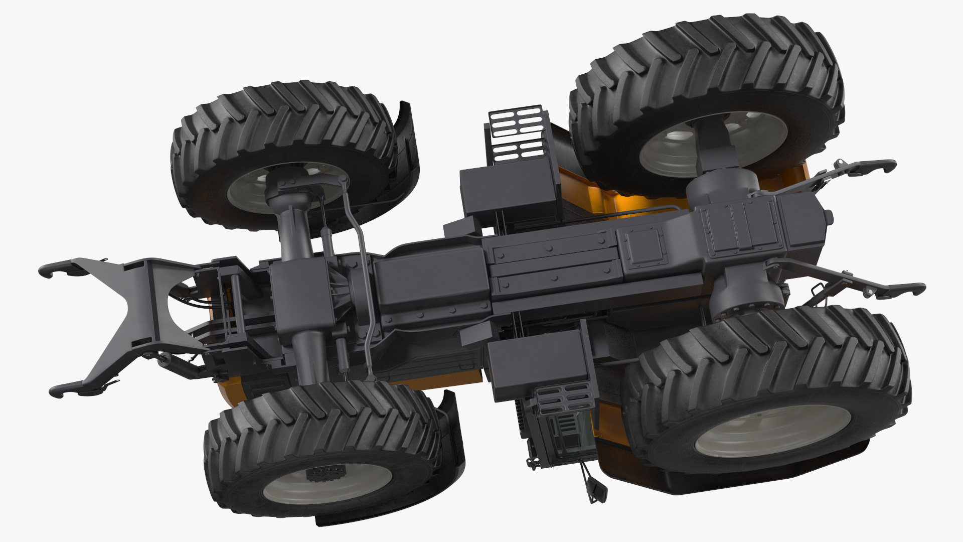 3D model Renault 160-94 Wheel Tractor Clean Rigged for Maya